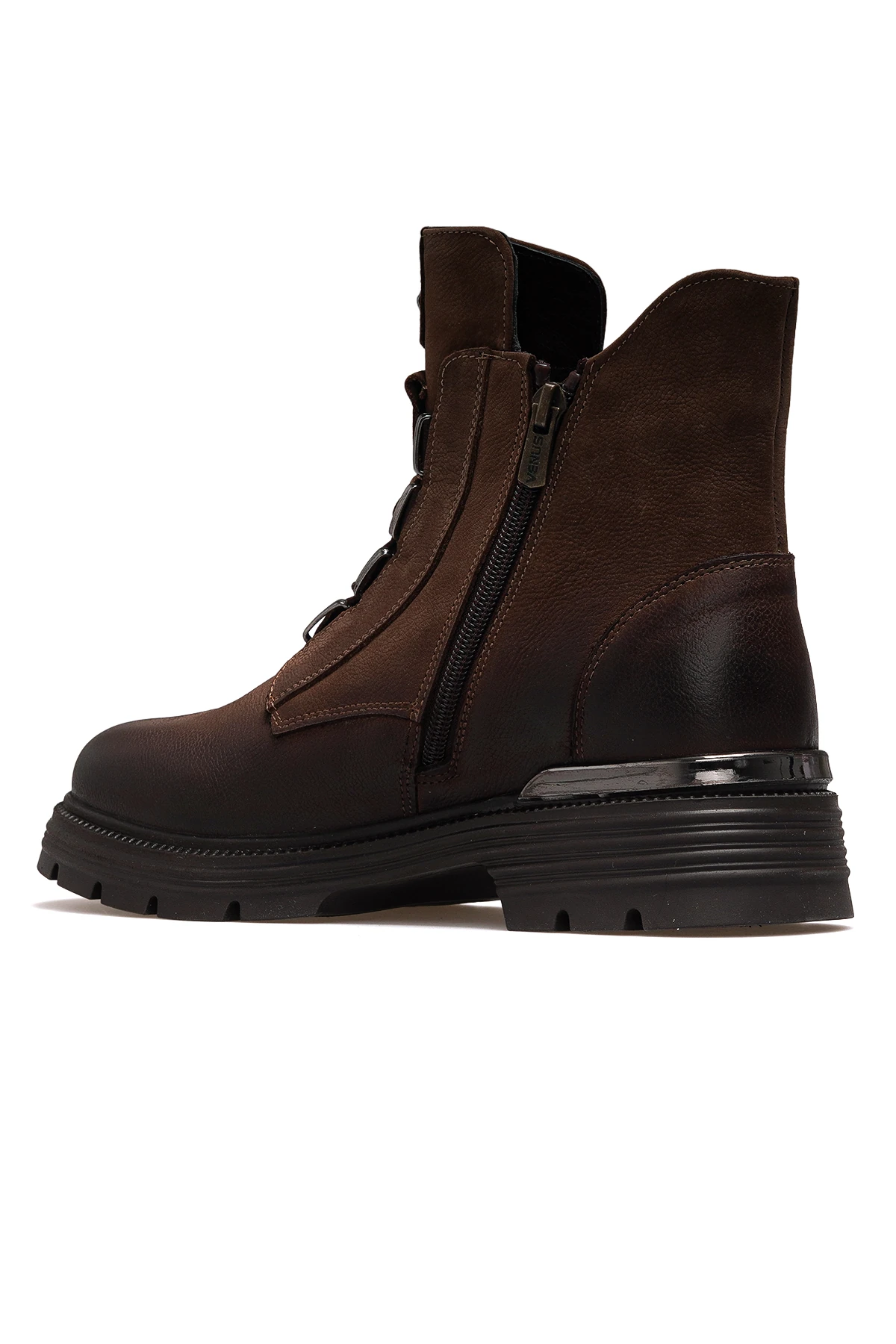 Kadın Hakiki Deri Toka Detaylı Günlük Bot 2353524K Z - VİZON NUBUK