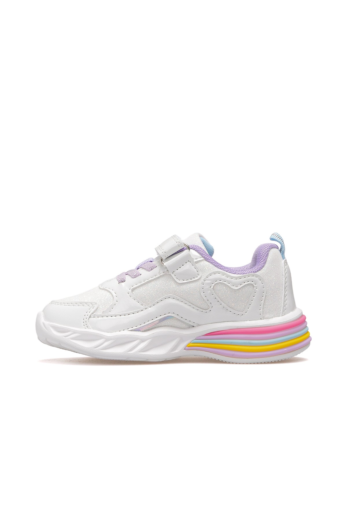 Berry Kız Çocuk Hafif Işıklı Sneaker Spor Ayakkabı BUCK3046 - BEYAZ