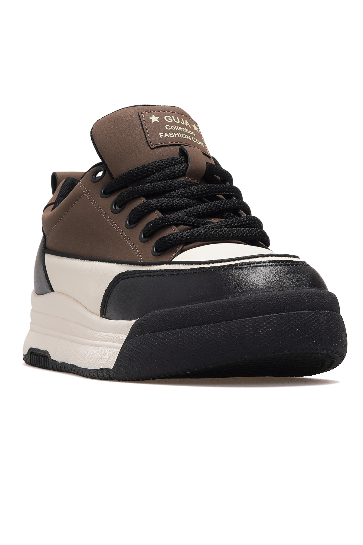 Kadın Deri Sneaker Bot 25K301 Z - KAHVE