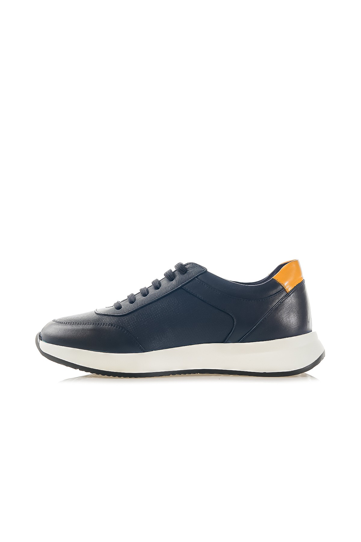 Yaşar Kaşlı Erkek Hakiki Deri Sneaker Günlük Ayakkabı (40-44) YKM-24131 M - SİYAH