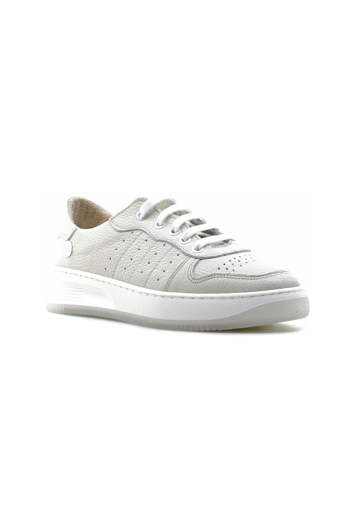 Mammamia Kadın Hakiki Deri Sneaker Günlük Ayakkabı (36-40) D24YA-115 Z - BEJ FLOTER