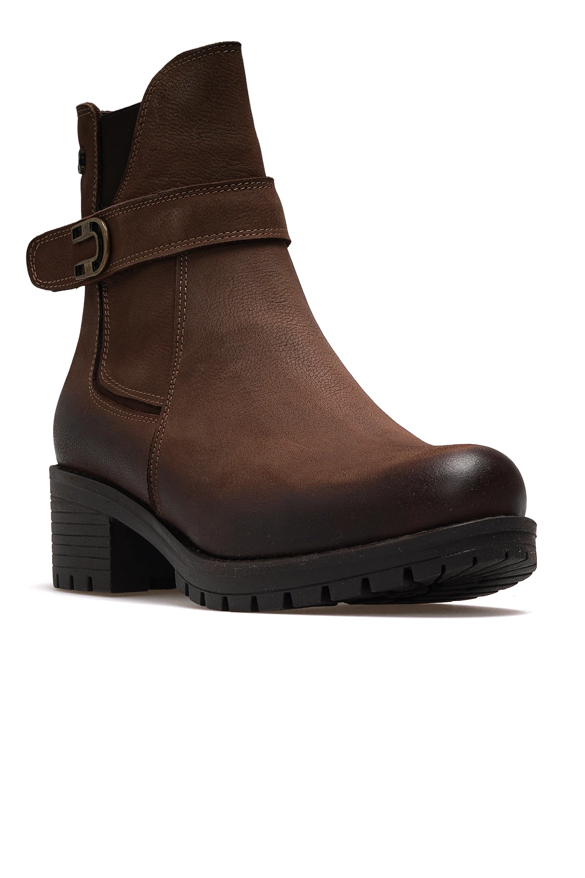 Kadın Hakiki Deri Casual Günlük Bot 3376K Z - VİZON NUBUK