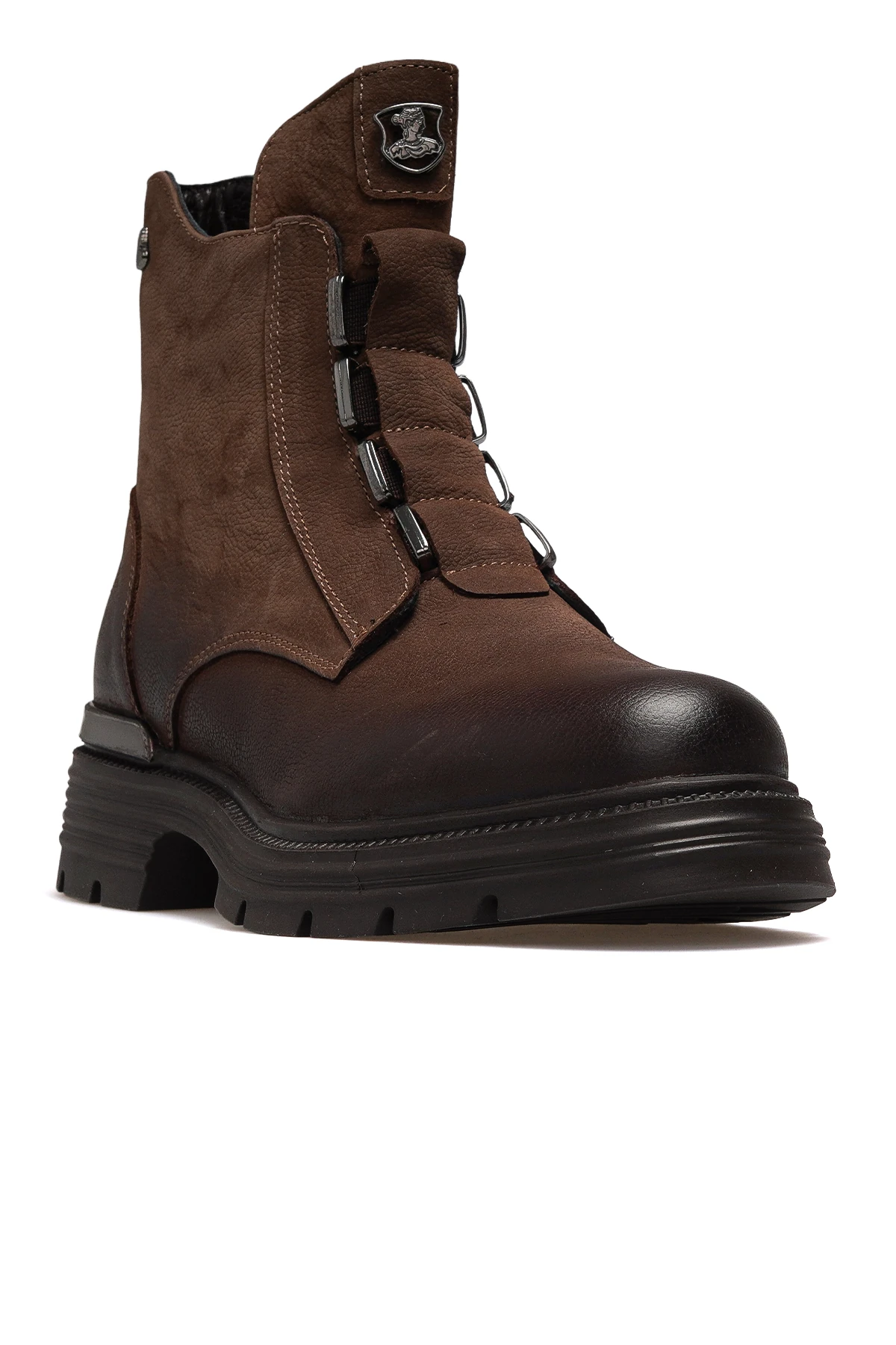 Kadın Hakiki Deri Toka Detaylı Günlük Bot 2353524K Z - VİZON NUBUK