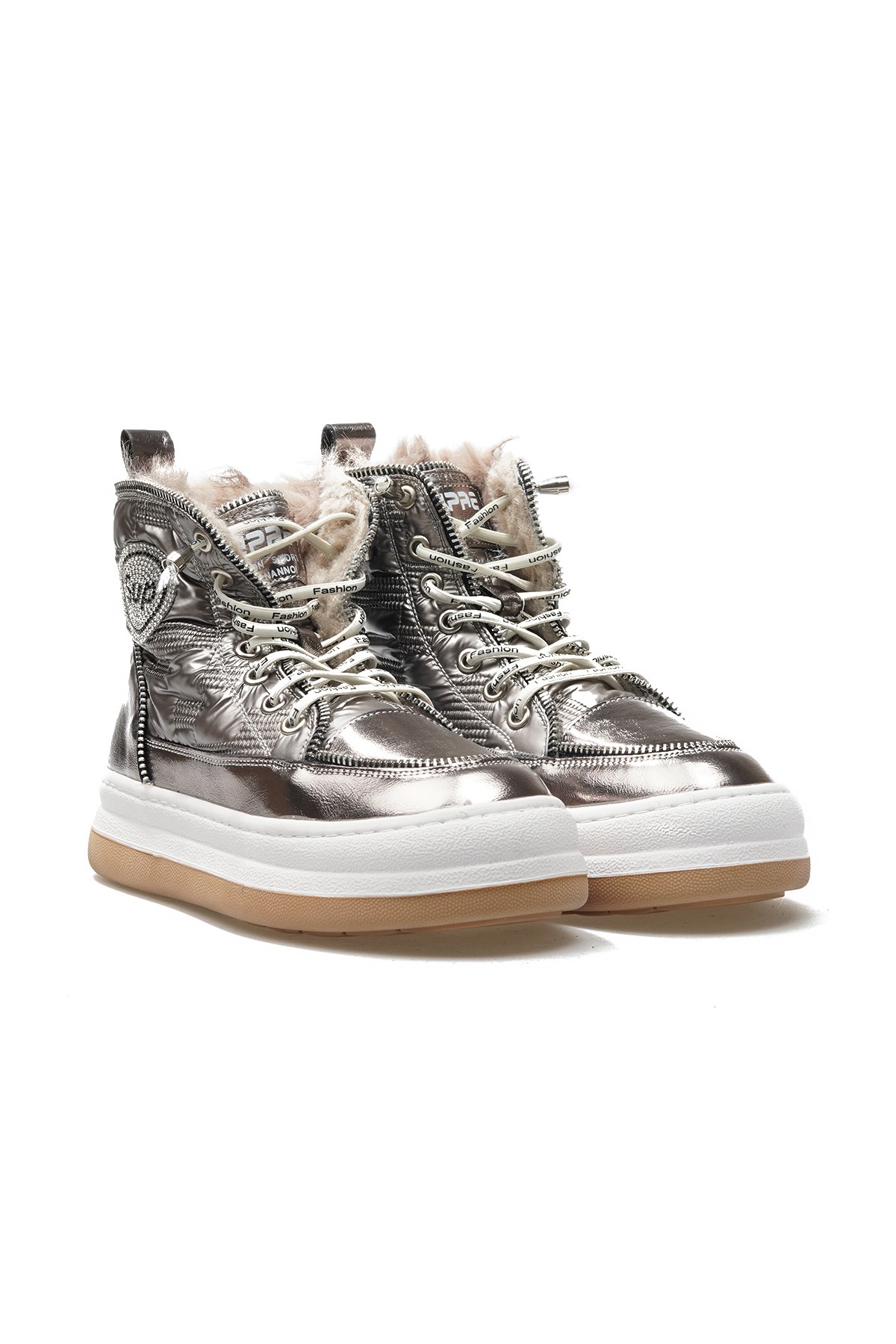 Guja Kadın Taş Detaylı Sneaker Günlük Bot (36-40) 23K321-7 Z - GRİ