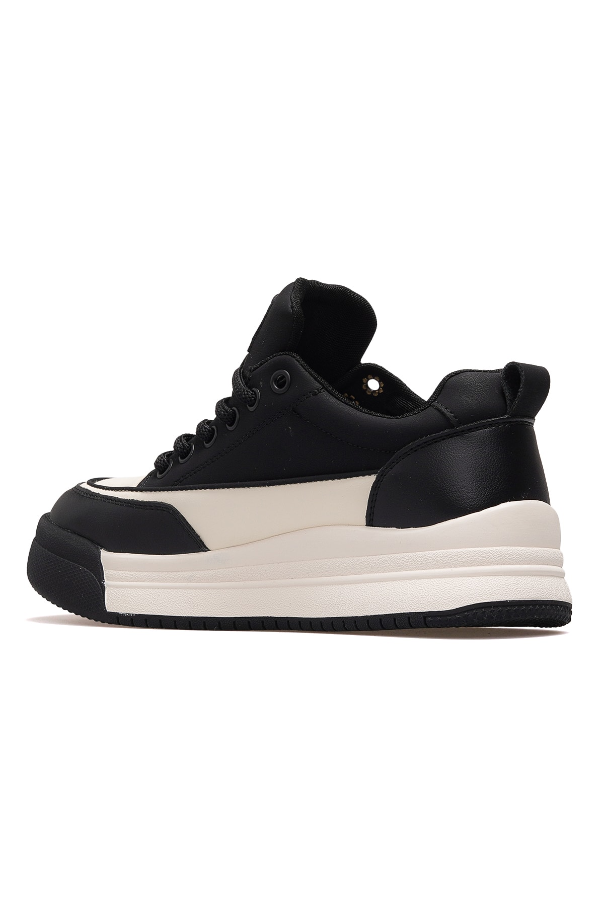 Kadın Deri Sneaker Bot 25K301 Z - SİYAH