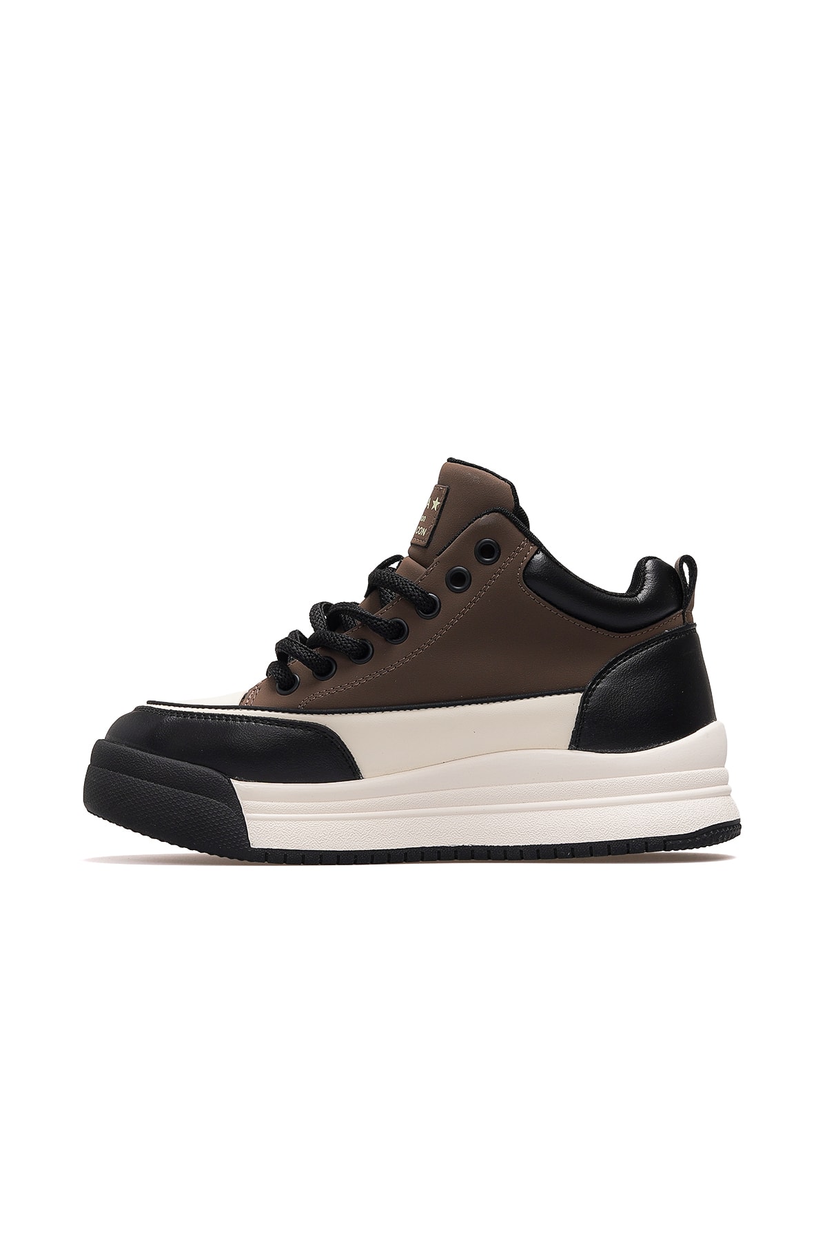 Kadın Deri Sneaker Bot 25K301-1 Z - KAHVE
