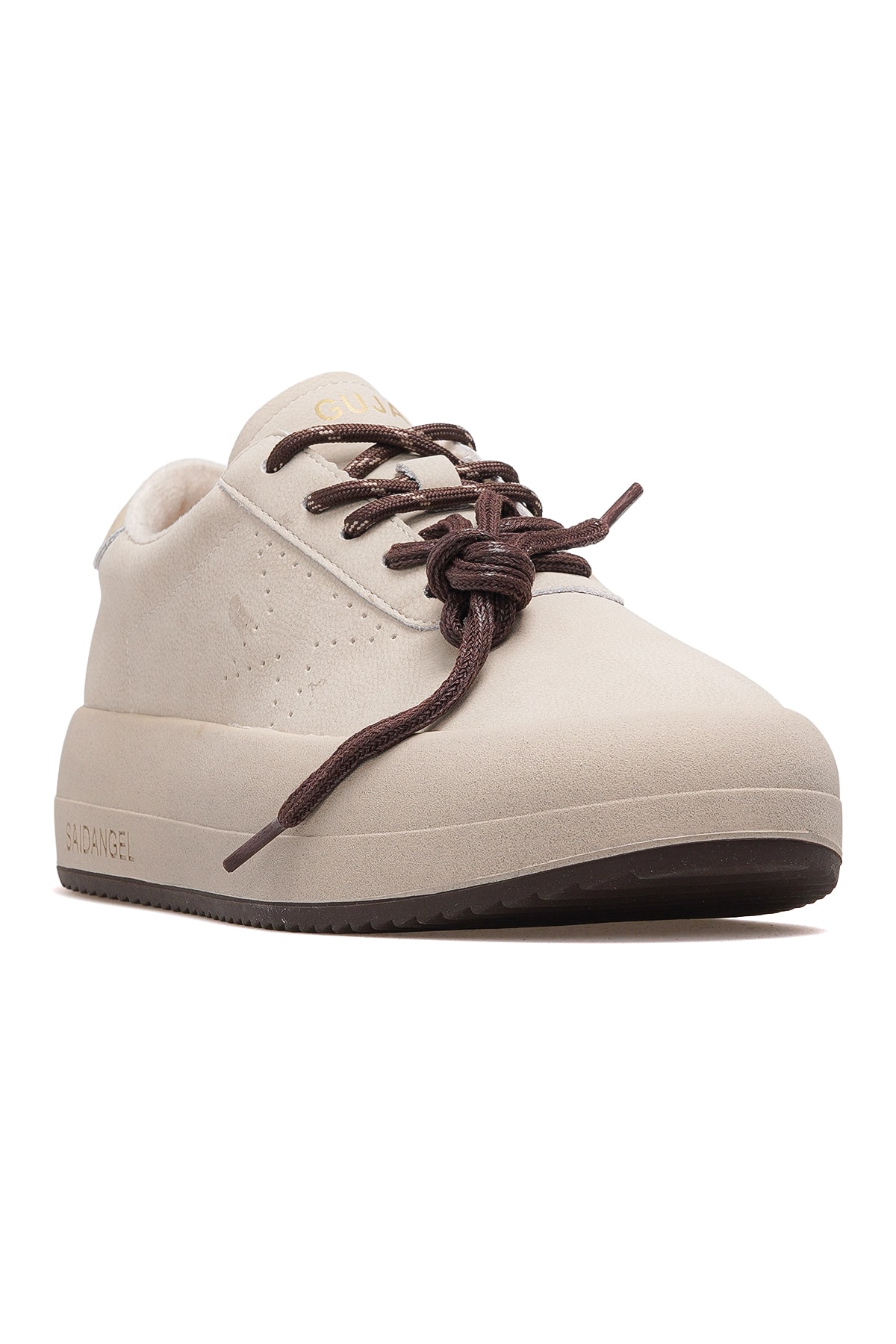 Kadın Deri Sneaker Ayakkabı 25K372 Z - NUBUK BEJ