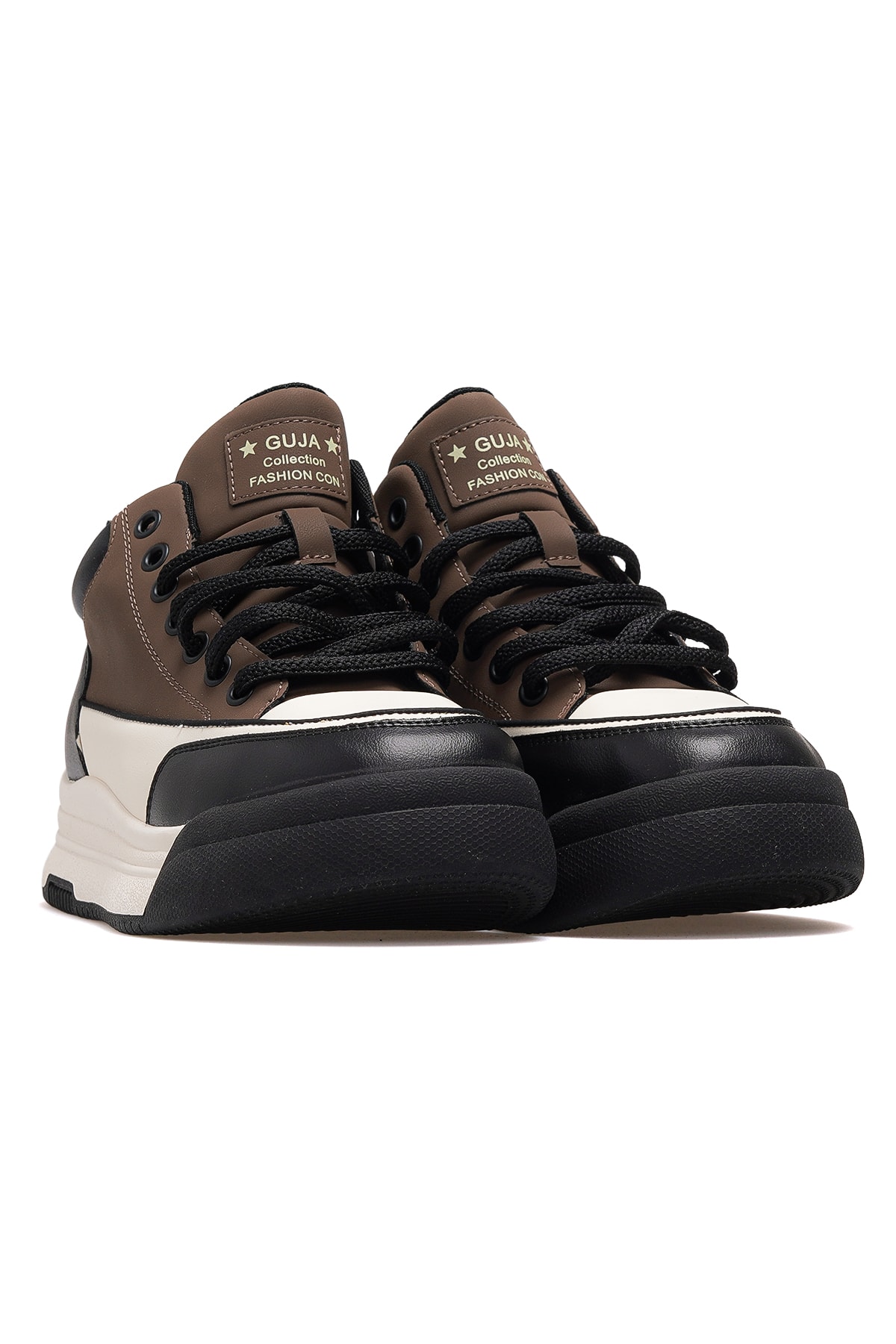 Kadın Deri Sneaker Bot 25K301-1 Z - KAHVE