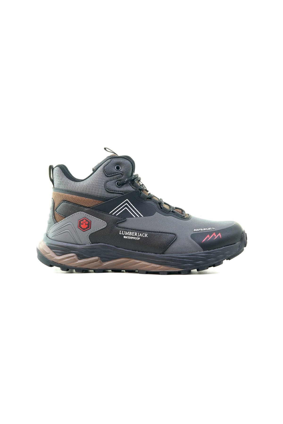 Lumberjack Erkek Su Geçirmez Outdoor Günlük Bot (40-45) BURK 3PR M - K.GRI/KIRMIZI