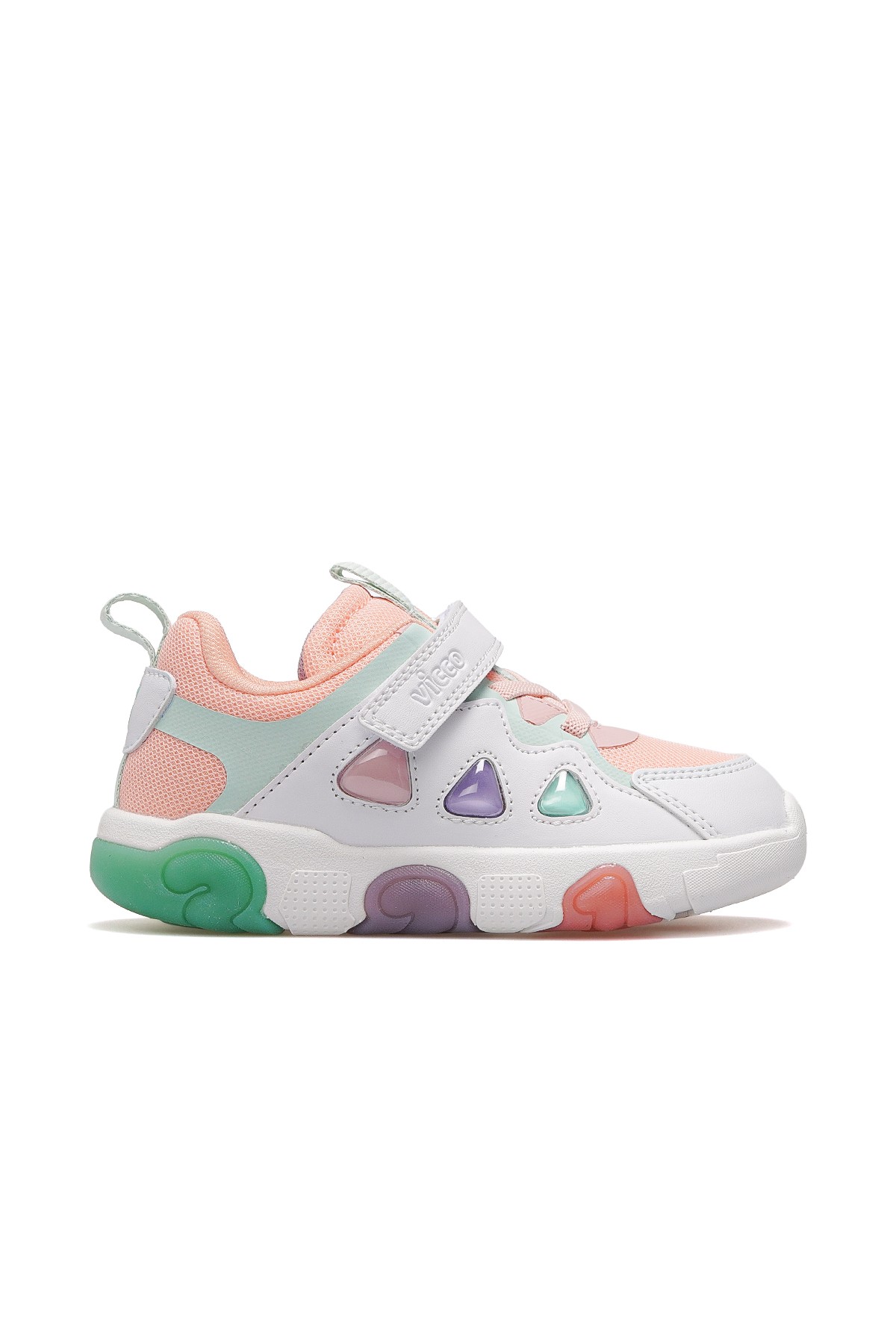 Phonex Kız Çocuk Hafif Işıklı Sneaker Spor Ayakkabı 346.209 PK - PUDRA