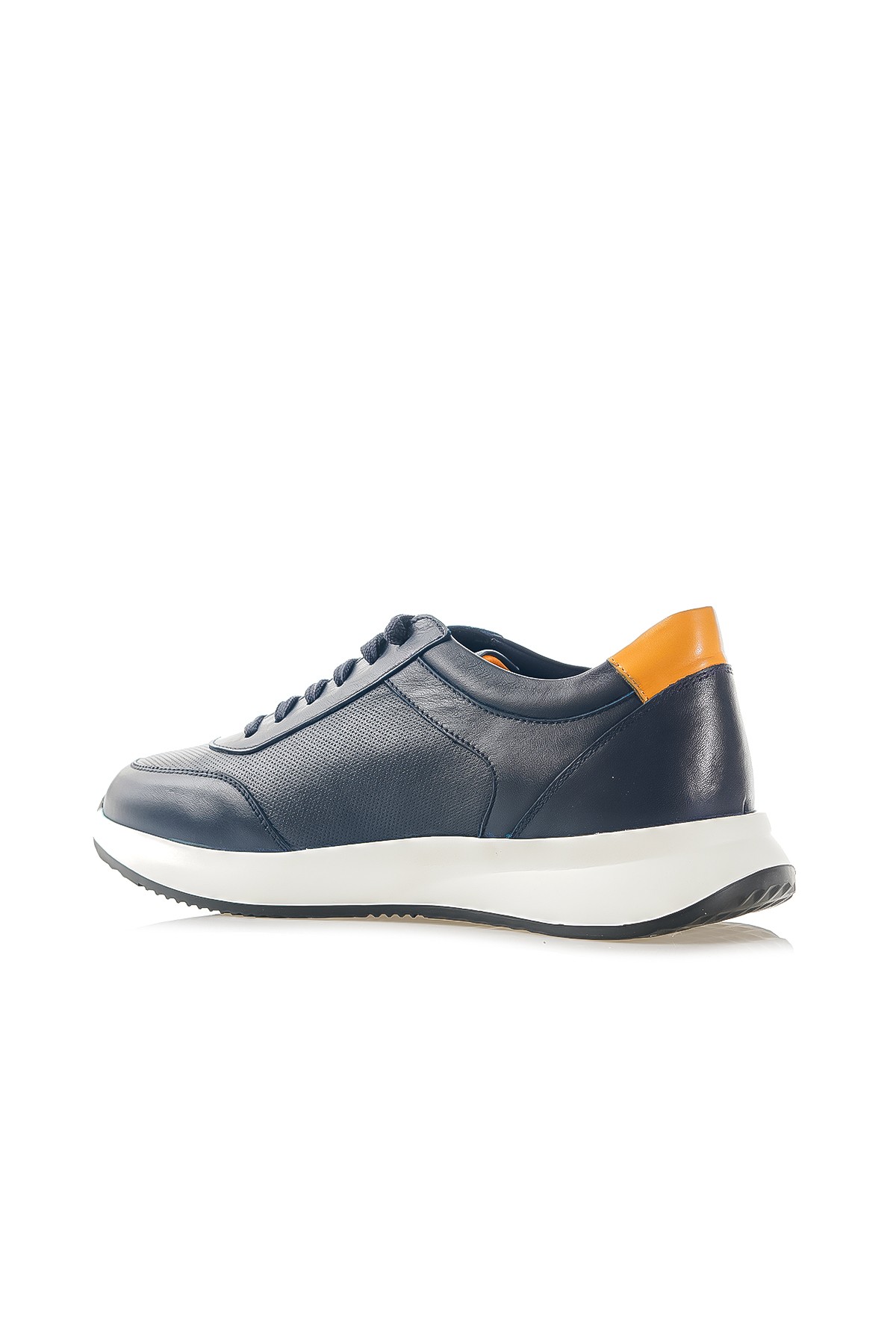 Yaşar Kaşlı Erkek Hakiki Deri Sneaker Günlük Ayakkabı (40-44) YKM-24131 M - SİYAH