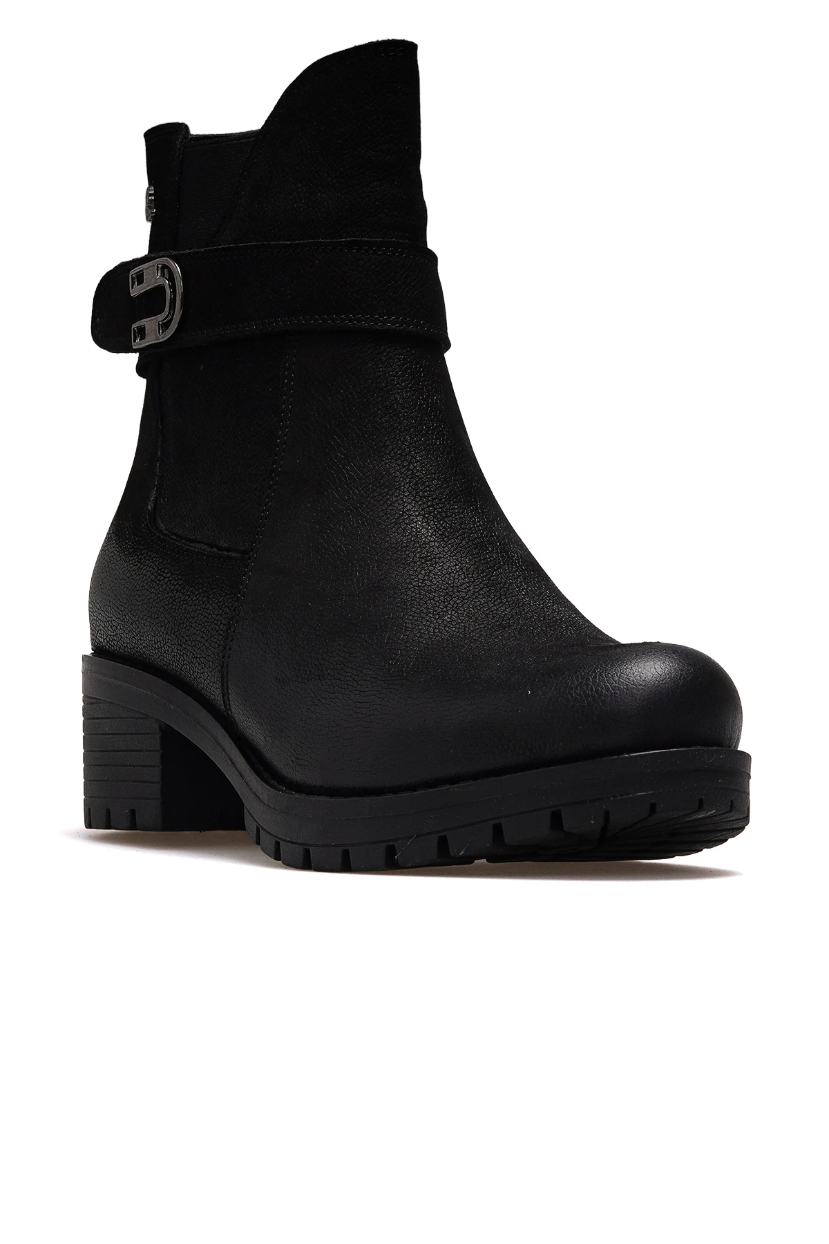 Kadın Hakiki Deri Casual Günlük Bot 3376K Z - SİYAH NUBUK