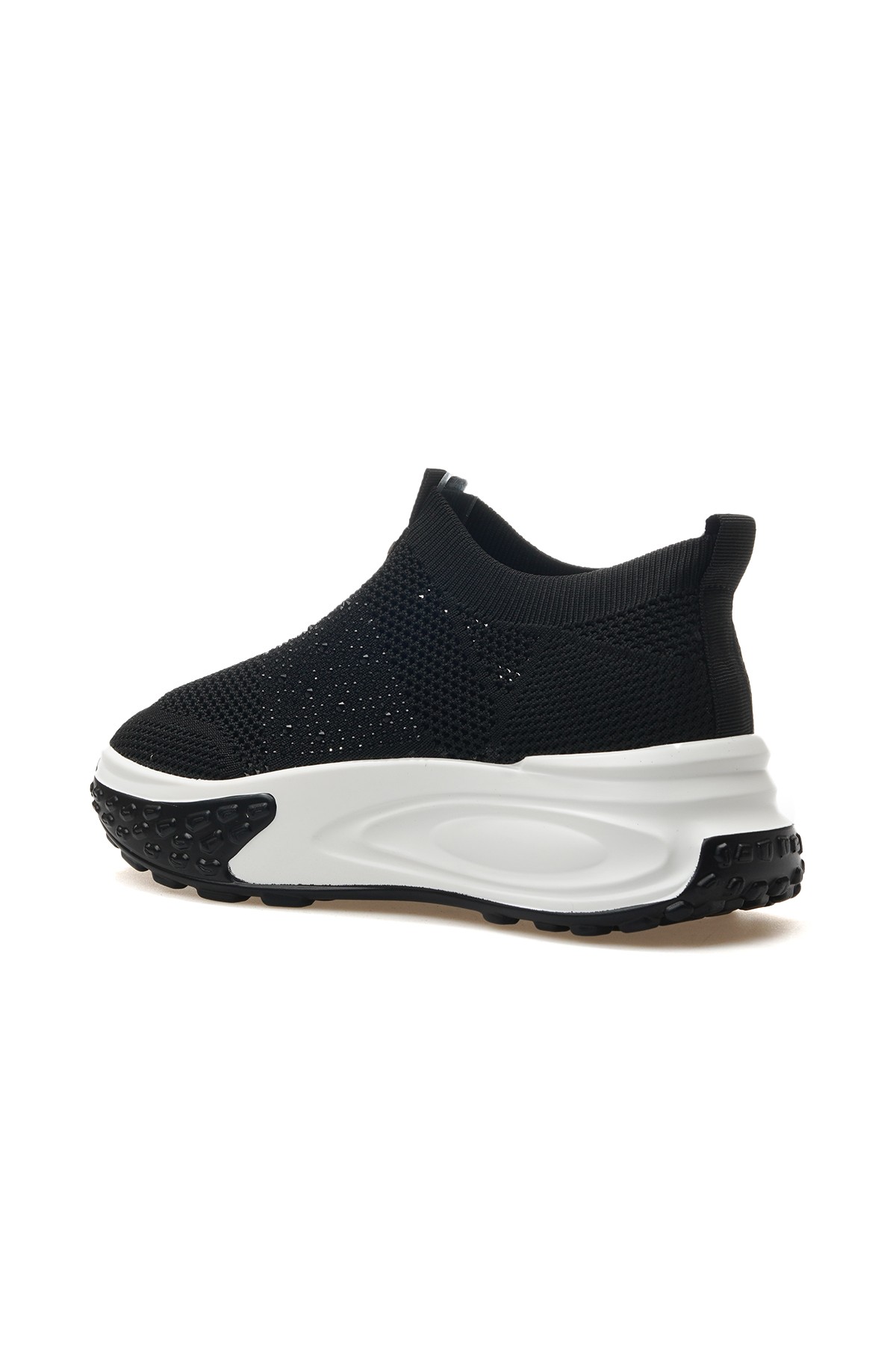 Kadın Taş Detaylı Sneaker Günlük Ayakkabı 25Y305-4 Z - SİYAH