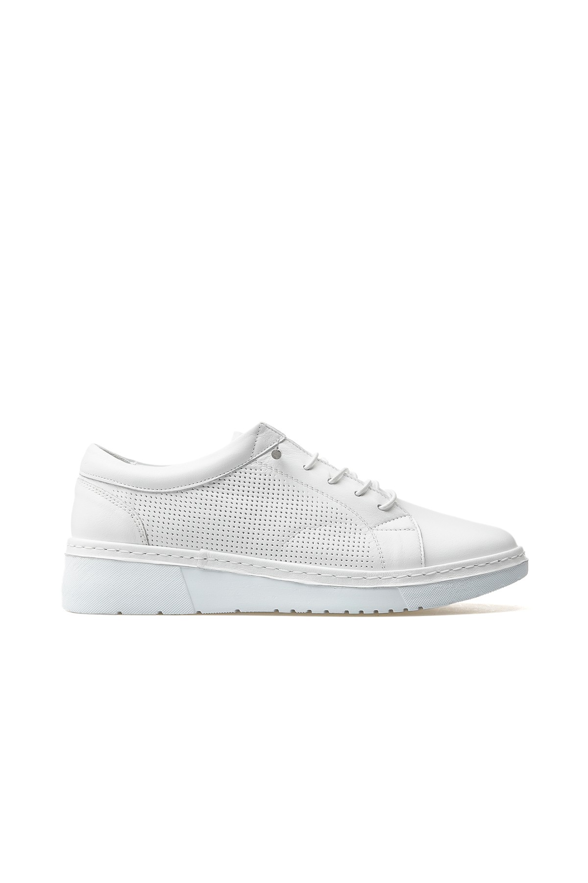 Kadın Hakiki Deri Günlük Sneaker Ayakkabı 25150012Y Z - BEYAZ