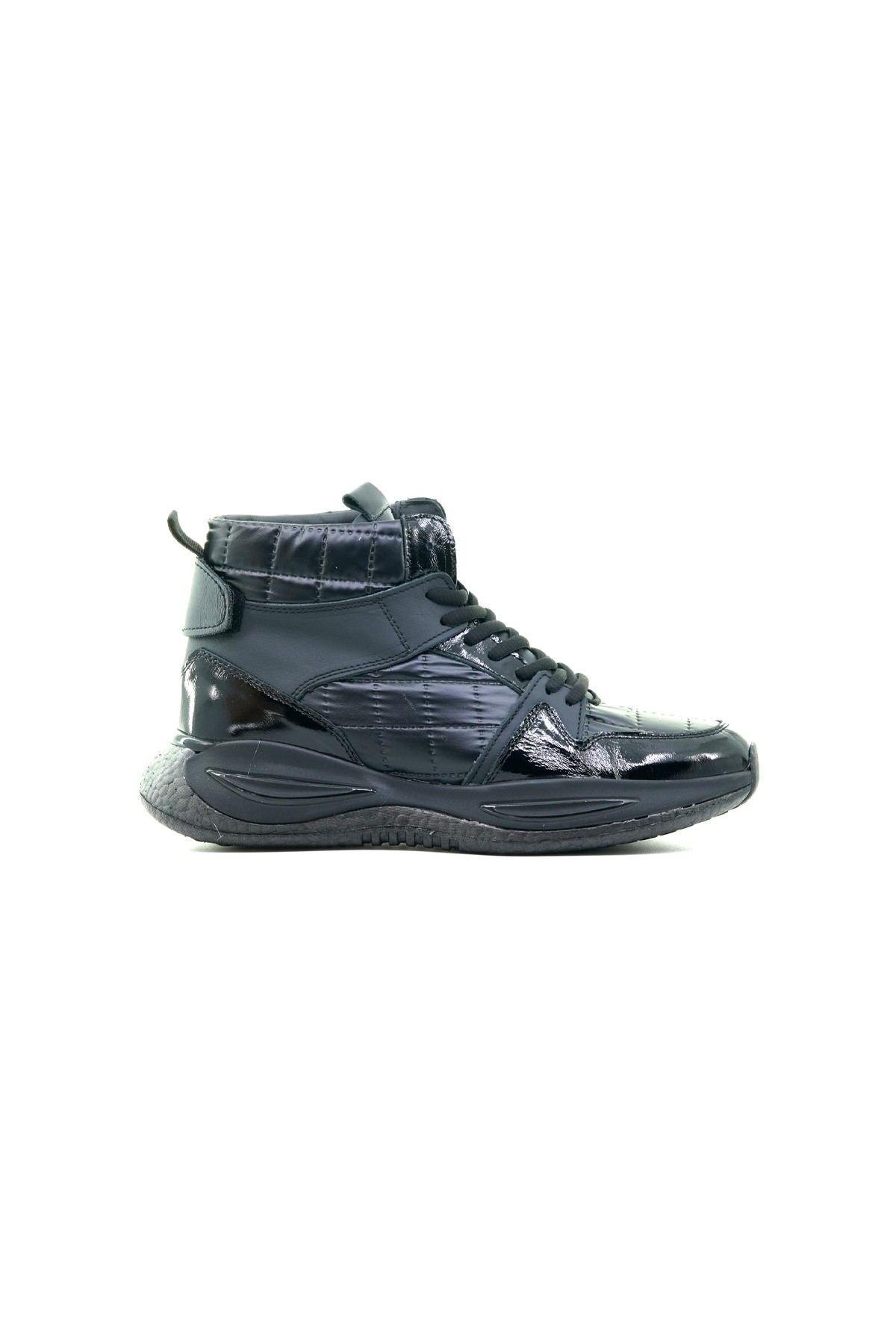 Yaşar Kaşlı Erkek Sneaker Günlük Bot (40-44) YKÖ-18188 M - SİYAH KIRIŞIK RUGAN