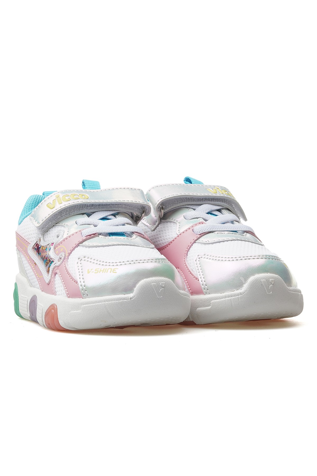Queen Kız Çocuk Işıklı Hafif Sneaker Spor Ayakkabı 346.180 PK - BEYAZ