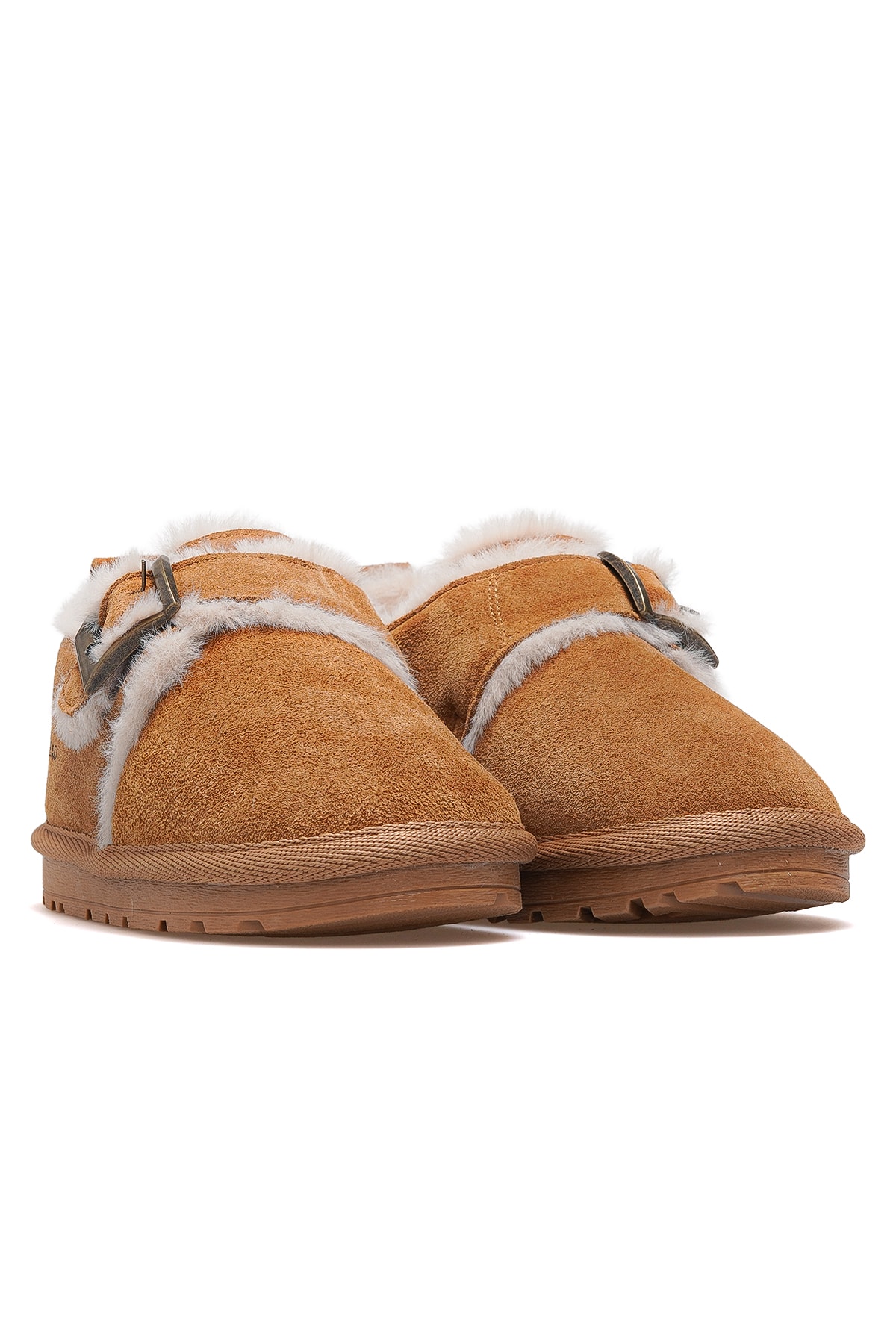 Slıde Unisex Çocuk Kürklü Günlük Bot BUCK3066 - CAMEL