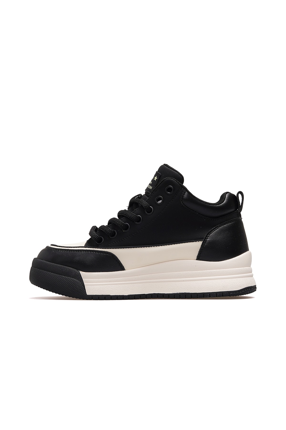 Kadın Deri Sneaker Bot 25K301-1 Z - SİYAH