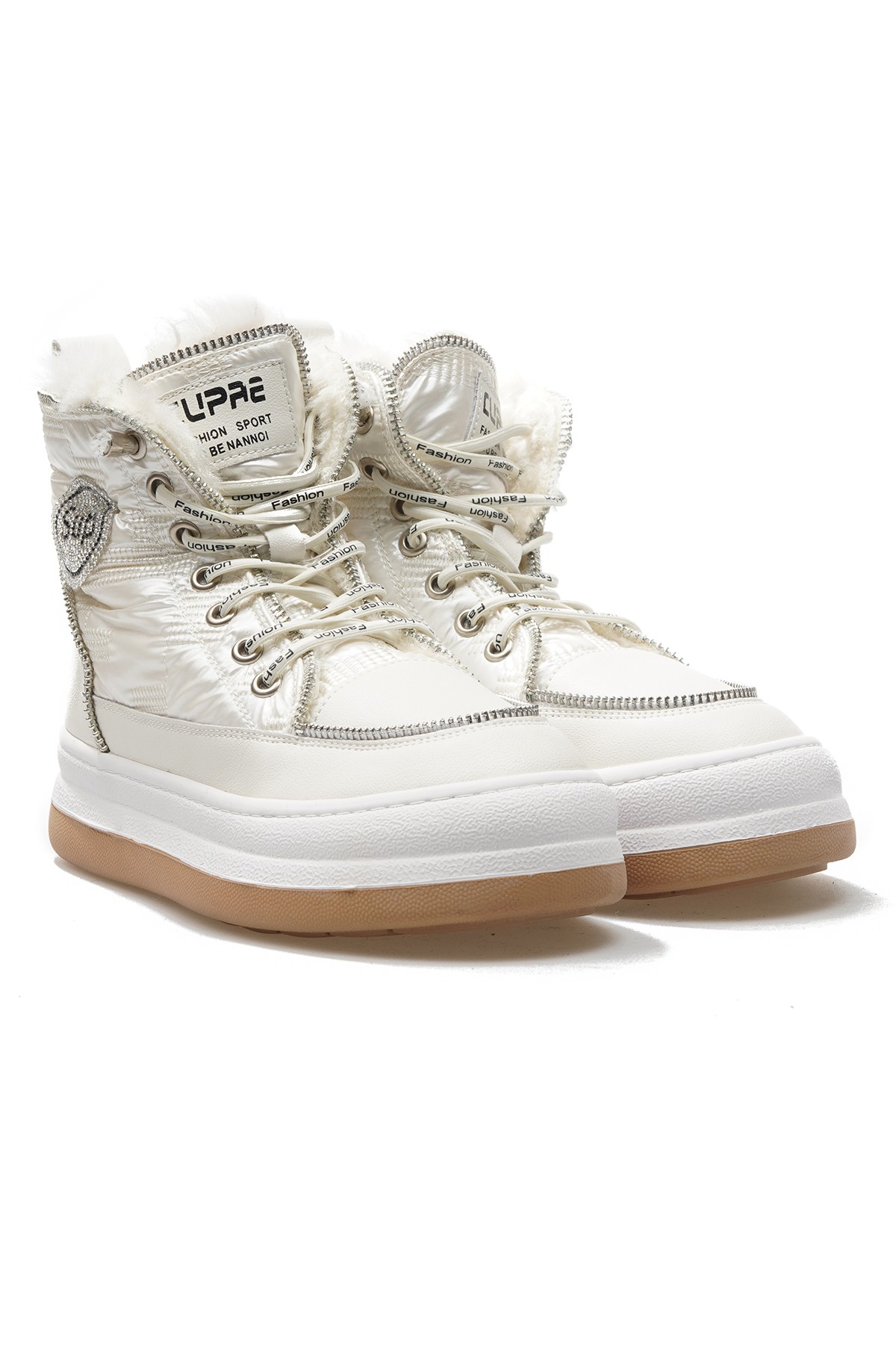 Guja Kadın Taş Detaylı Sneaker Günlük Bot (36-40) 23K321-7 Z - BEJ
