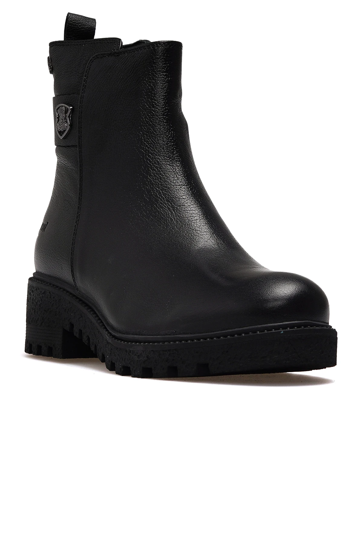 Kadın Hakiki Deri Su Geçirmez Casual Günlük Bot 1950839K Z - SİYAH