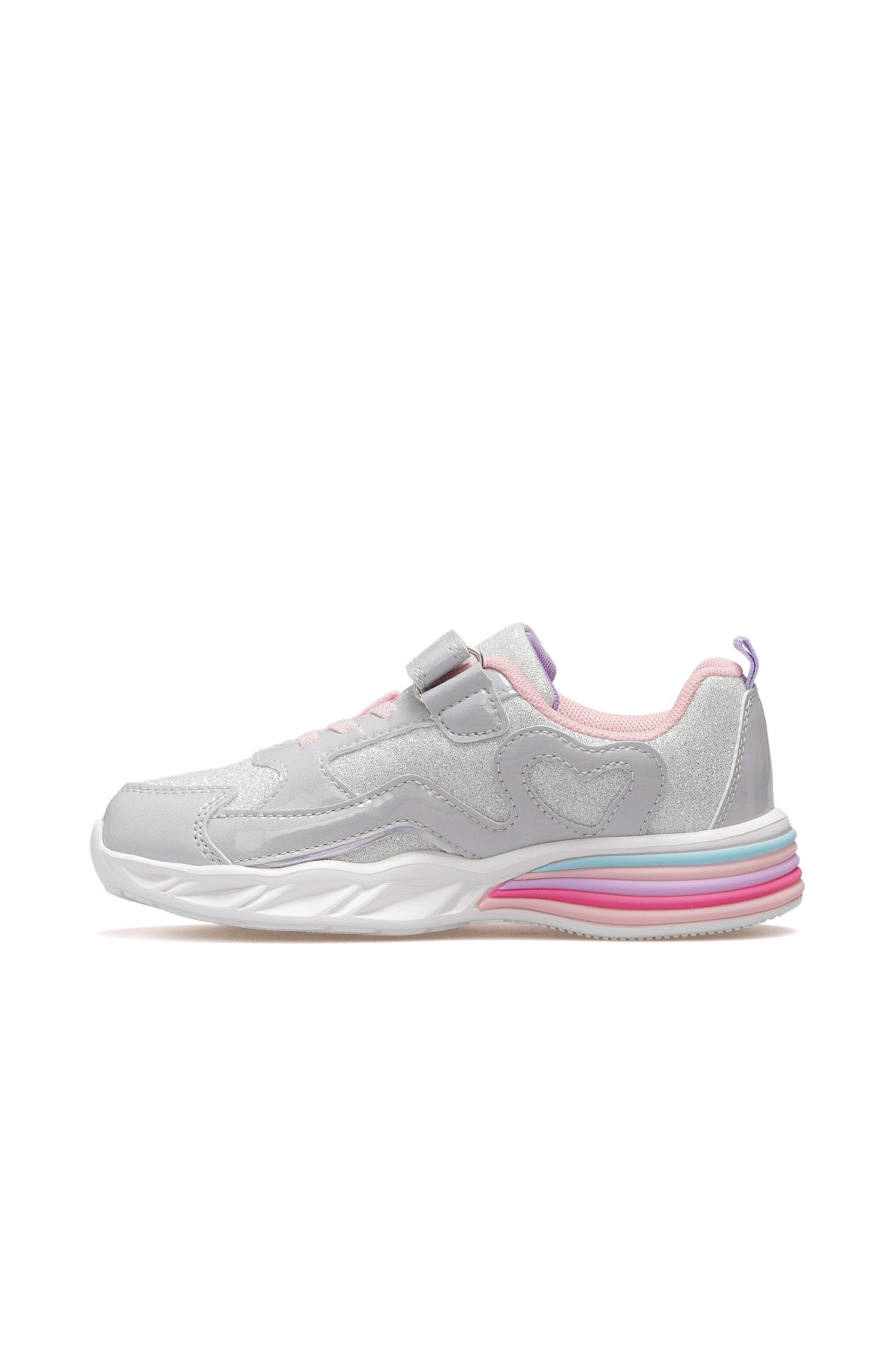 Berry Kız Çocuk Hafif Işıklı Sneaker Spor Ayakkabı BUCK3046 - GRİ