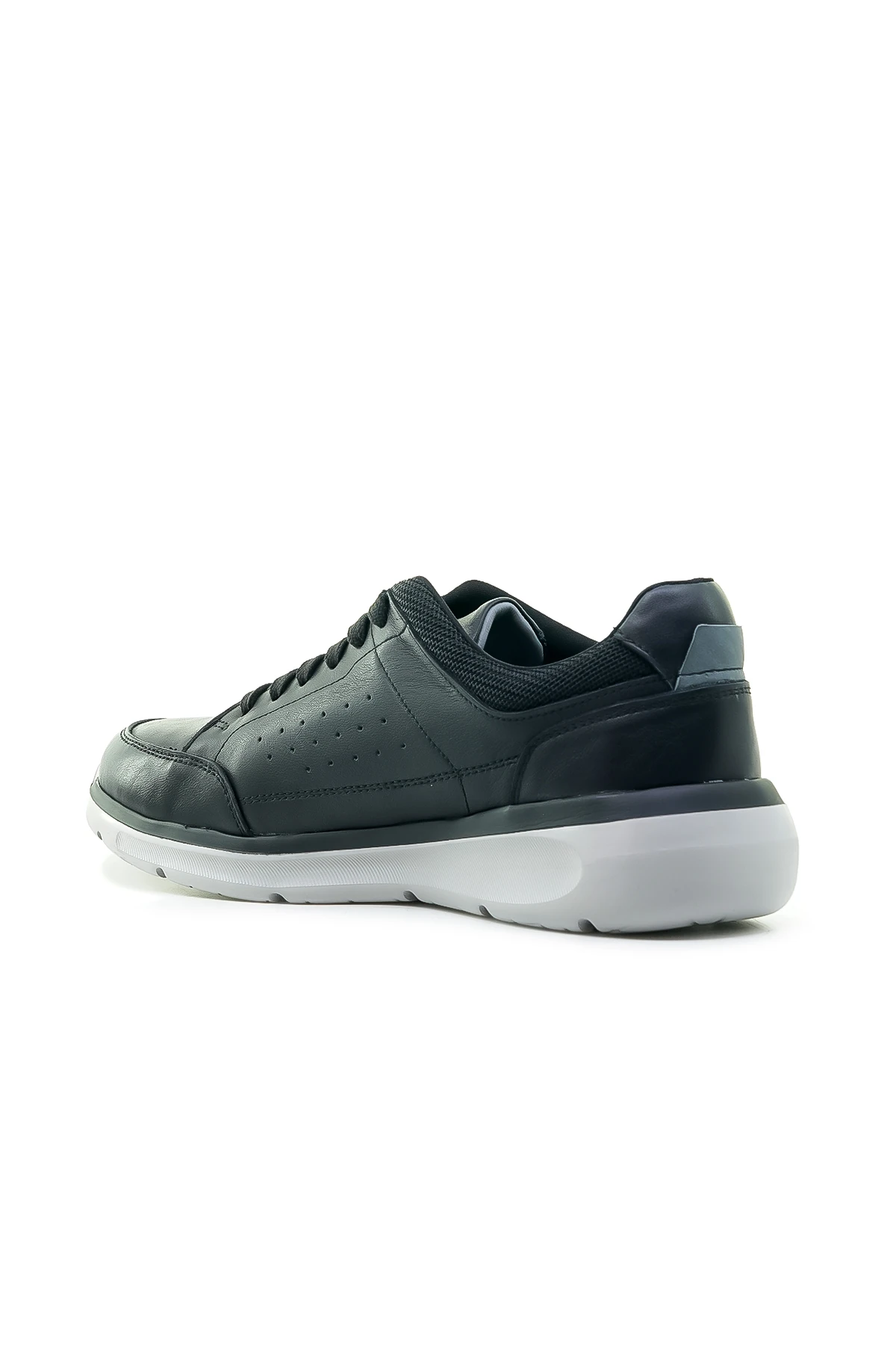 Yaşar Kaşlı Erkek Hakiki Deri Sneaker Günlük Ayakkabı (40-44) YKM-242010 M - SİYAH