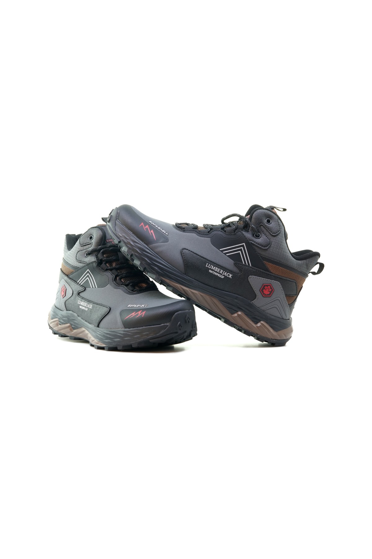 Lumberjack Erkek Su Geçirmez Outdoor Günlük Bot (40-45) BURK 3PR M - K.GRI/KIRMIZI