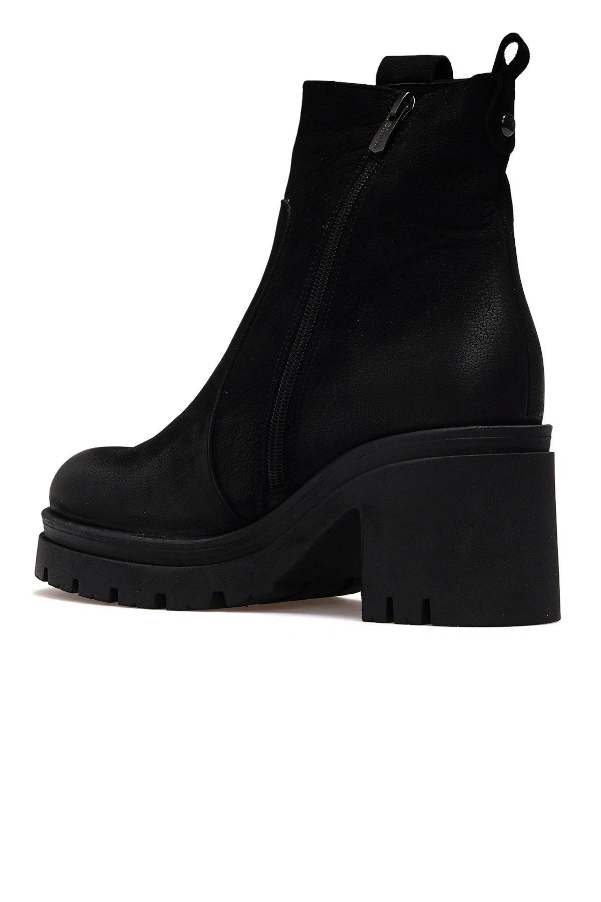 Kadın Hakiki Deri Topuklu Günlük Bot 2351311K Z - SİYAH NUBUK