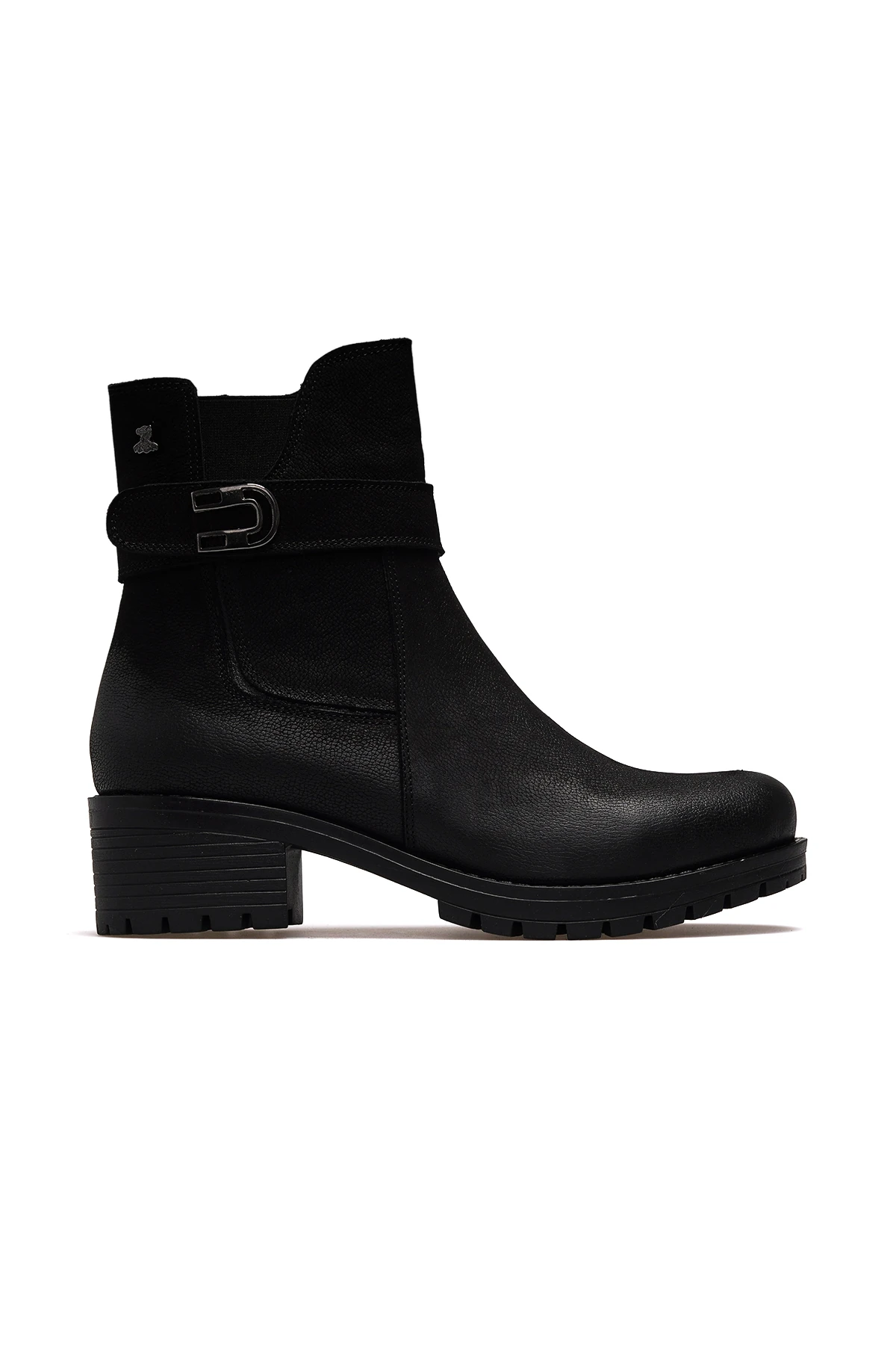 Kadın Hakiki Deri Casual Günlük Bot 3376K Z - SİYAH NUBUK