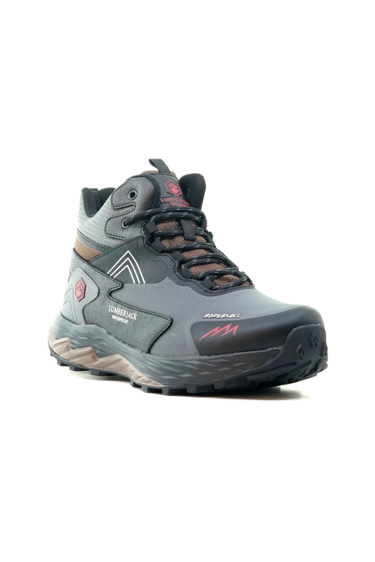 Lumberjack Erkek Su Geçirmez Outdoor Günlük Bot (40-45) BURK 3PR M - K.GRI/KIRMIZI
