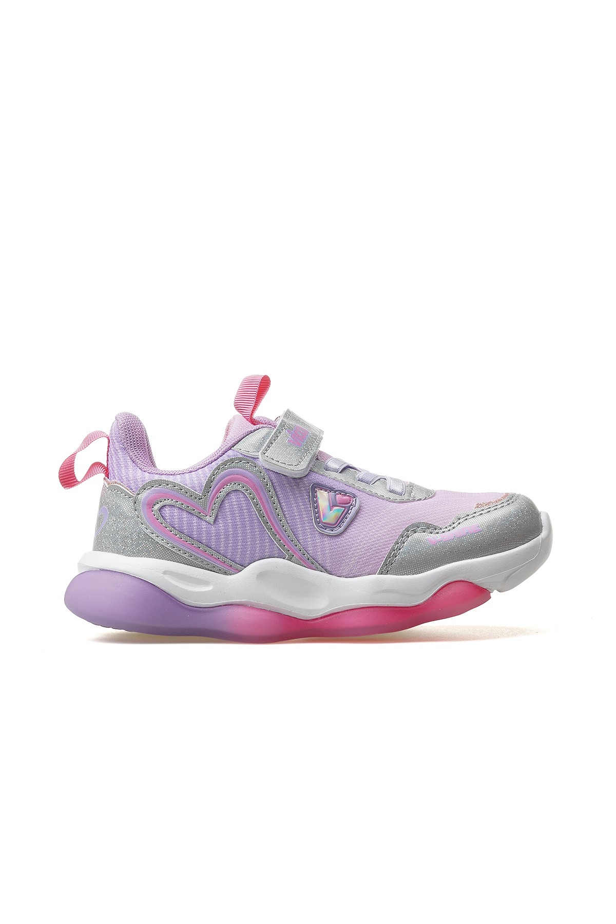 Heart Kız Çocuk Işıklı Hafif Sneaker Spor Ayakkabı 346.215 PK - LİLA