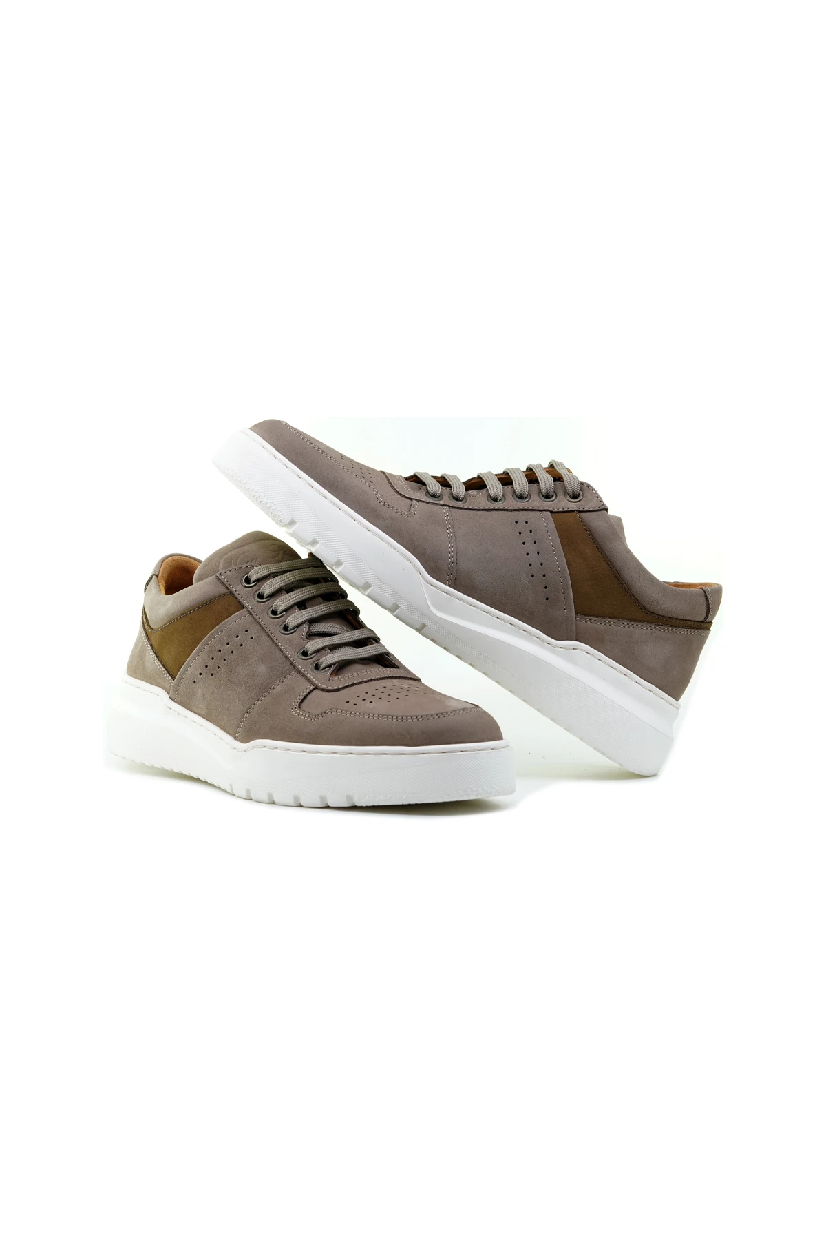 Libero Erkek Hakiki Deri Sneaker Ayakkabı(40-44) L4705 M - VİZON