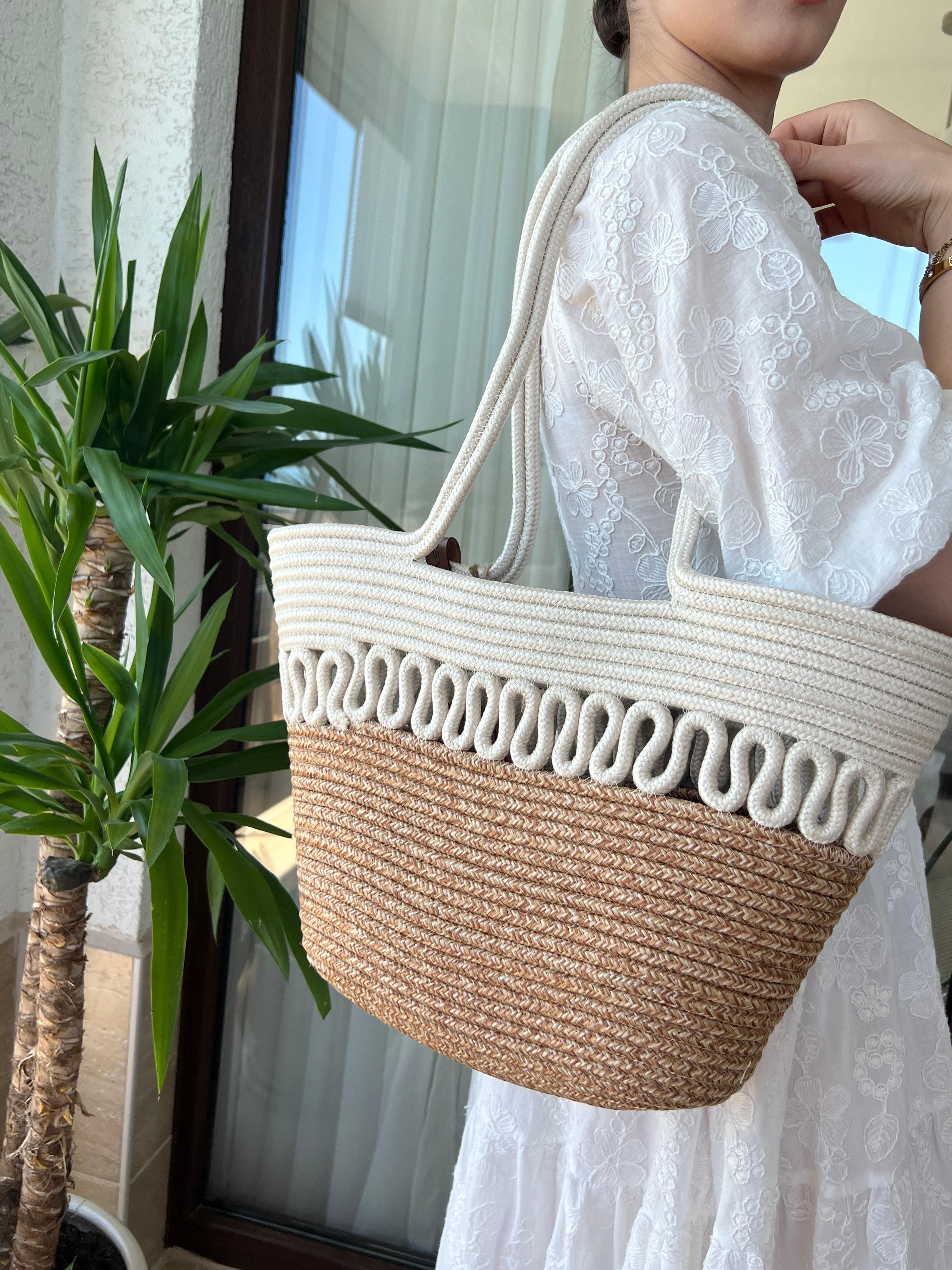  Dorena Handmade Hasır Omuz Çantası