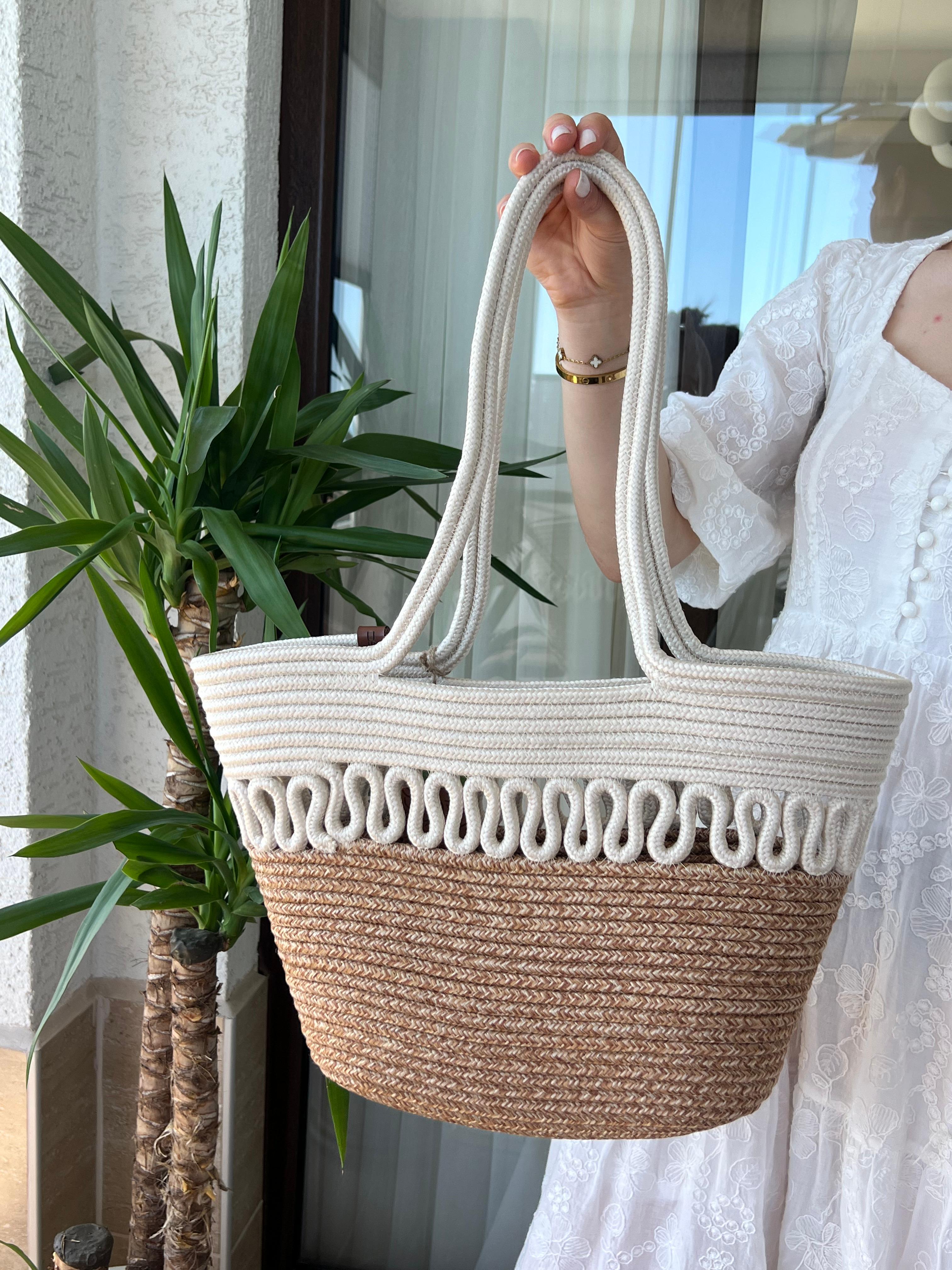  Dorena Handmade Hasır Omuz Çantası