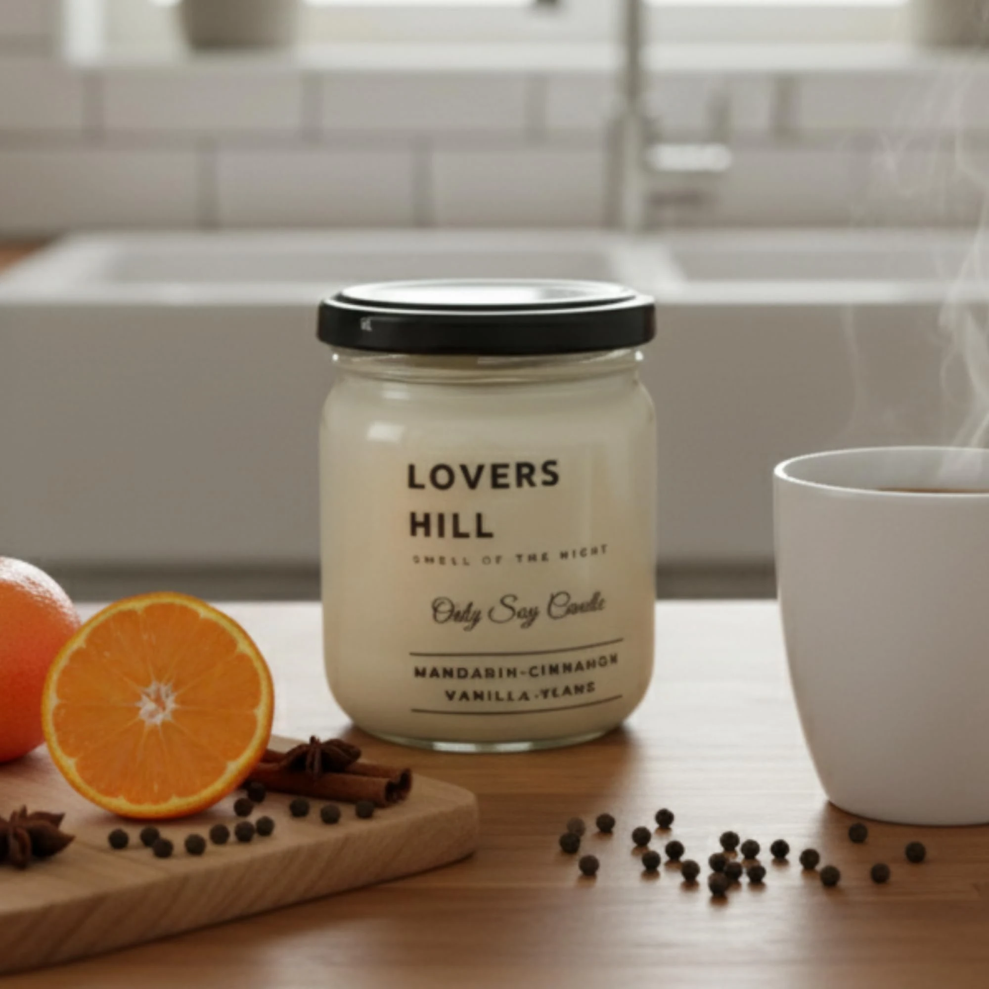 Smell of the Night 4’lü Premium Soya Mumu Seti | Calm Reflections, Wildwood Secrets, Mystic Serenity, Lovers Hill | 7 oz Cam Kavanoz | 40+ Saat Yanma | Doğal, Paraben İçermez, Hediye Seti