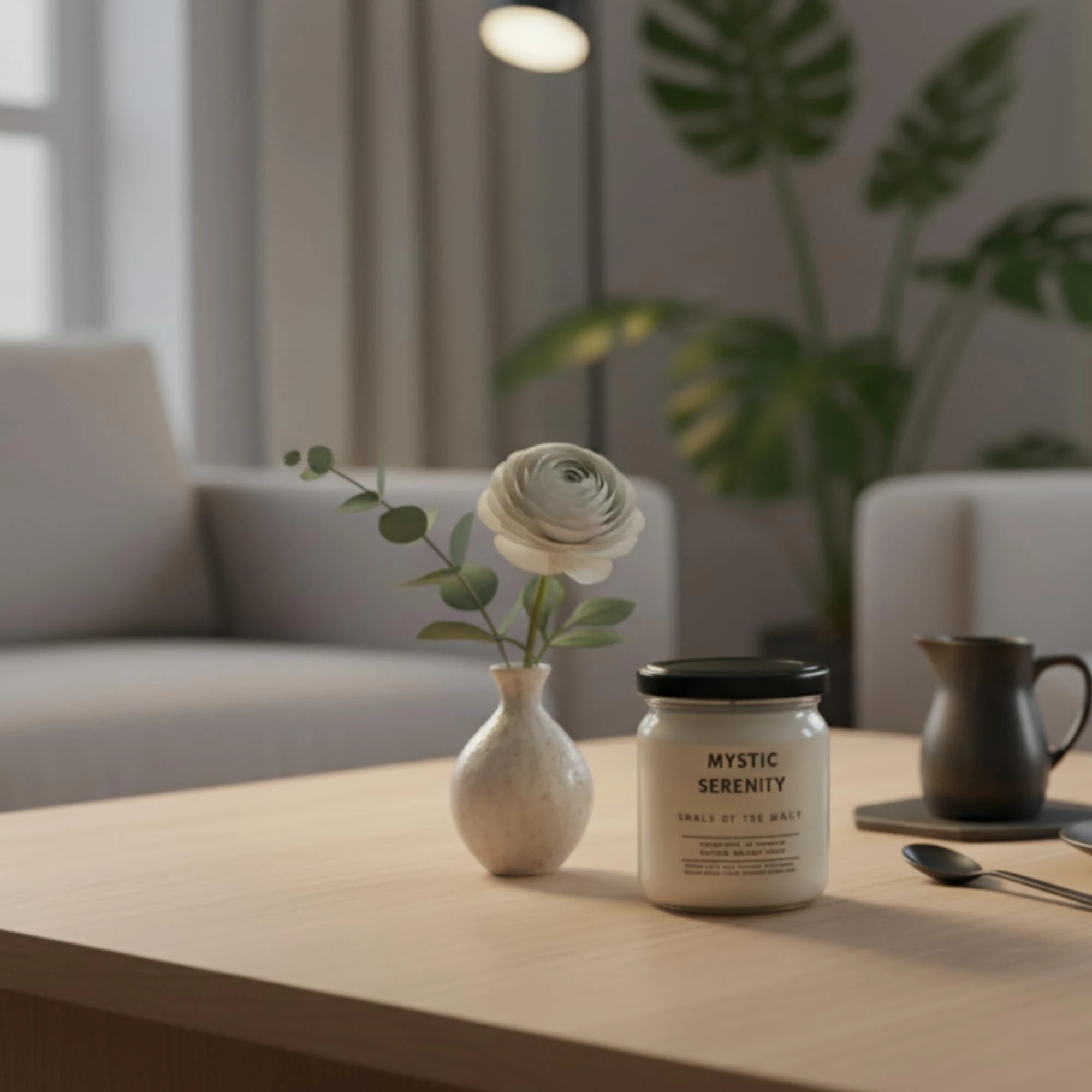 Mystic Serenity 2’li Premium Soya Mum Seti – Tarçın, Kahve, Mandalina & Sandal Ağacı Kokulu – Cam Kavanoz – El Yapımı – 40+ Saat Yanma Süresi – Hediyelik & Dekoratif Mum