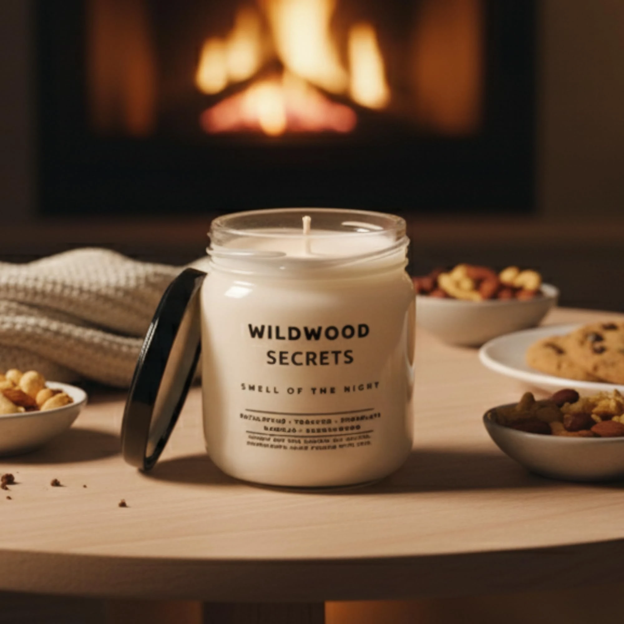 Smell of the Night 4’lü Premium Soya Mumu Seti | Calm Reflections, Wildwood Secrets, Mystic Serenity, Lovers Hill | 7 oz Cam Kavanoz | 40+ Saat Yanma | Doğal, Paraben İçermez, Hediye Seti