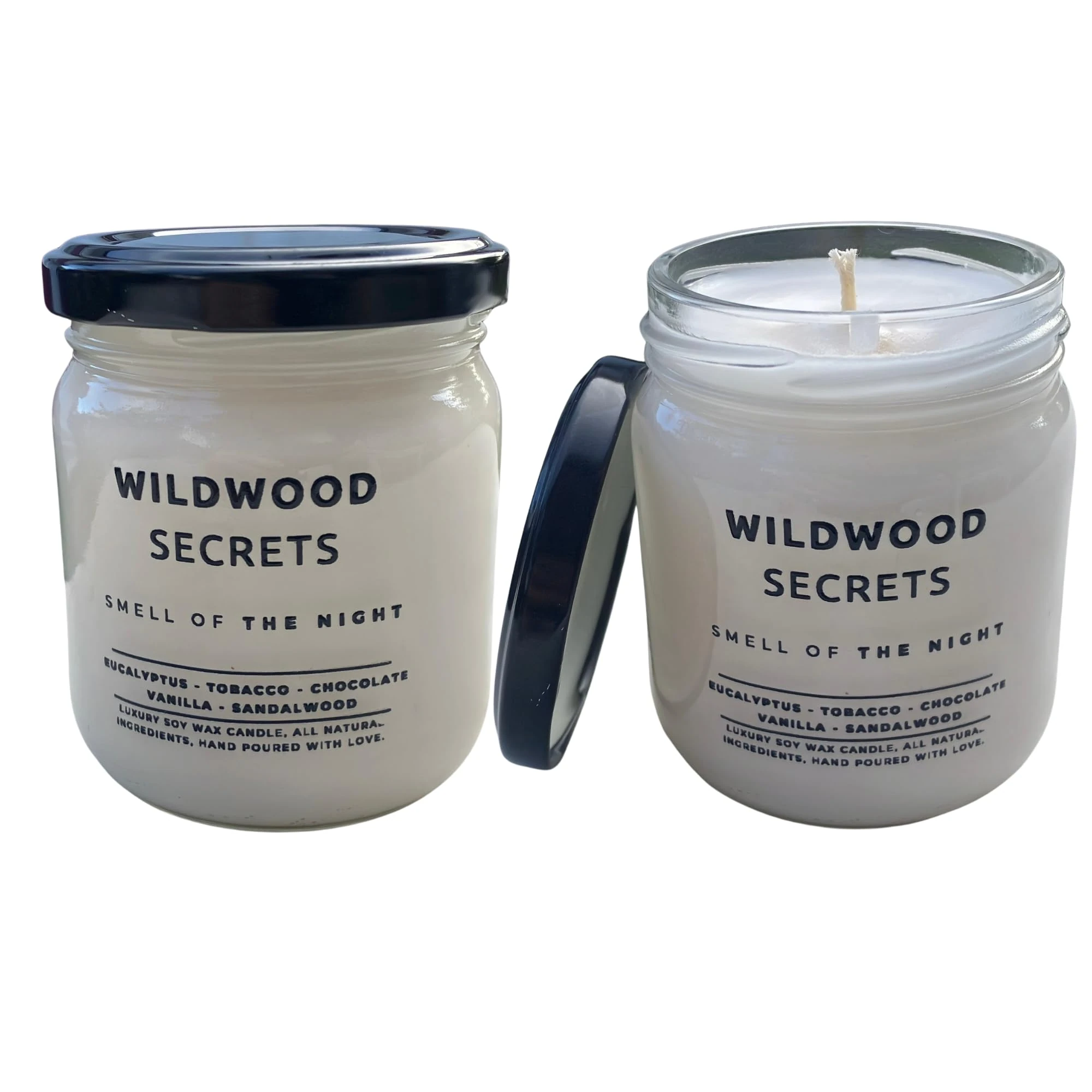 Calm Reflections Çiftli Soya Mum Seti – El Yapımı Kokulu Doğal Mumlar, Nane-Tarçın-Çikolata-Vanilya Aromalı, Şık Cam Tasarım, Ev ve Ofis İçin Lüks Hediye Seti