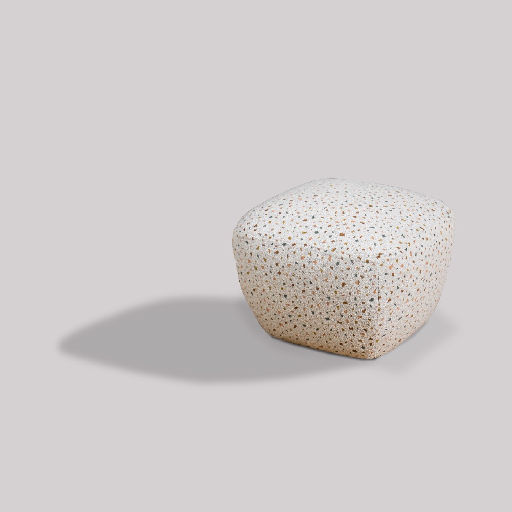 Stone Puf – Terrazzo Beyaz