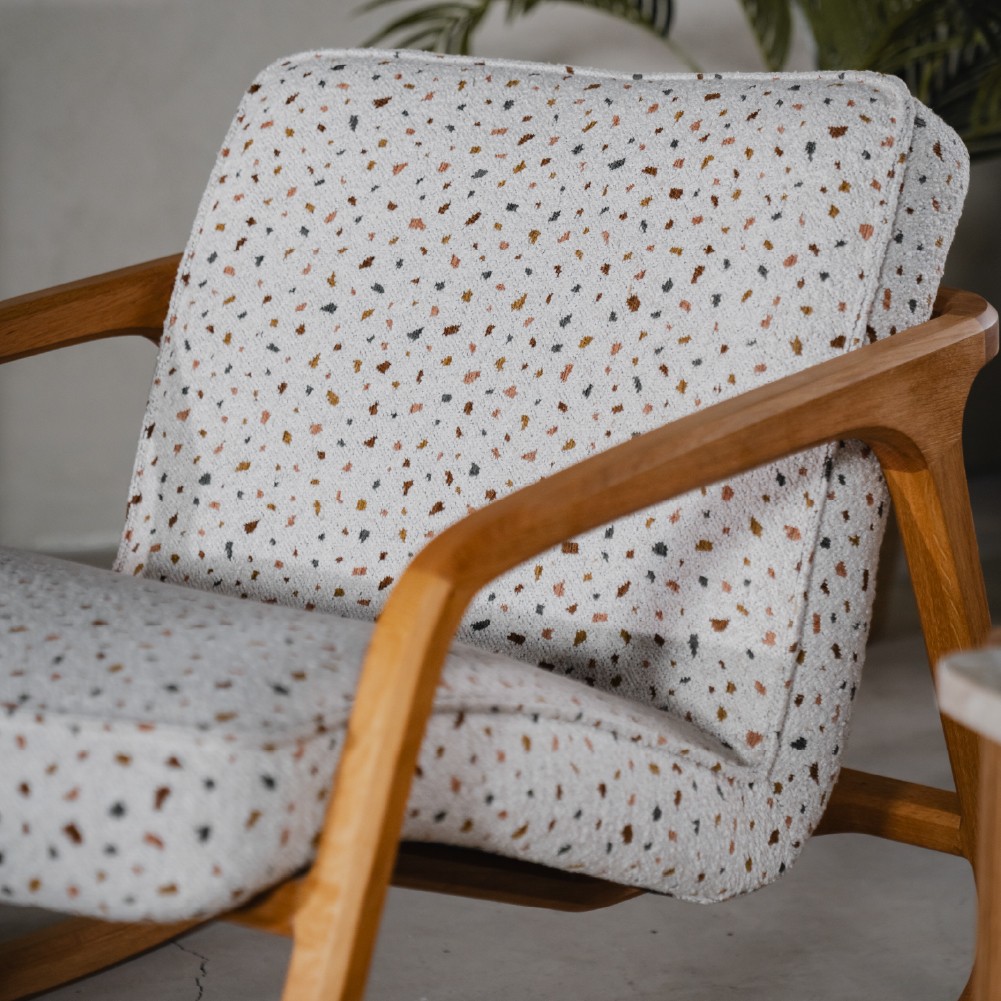Sole Sallanır Berjer – Terrazzo Beyaz