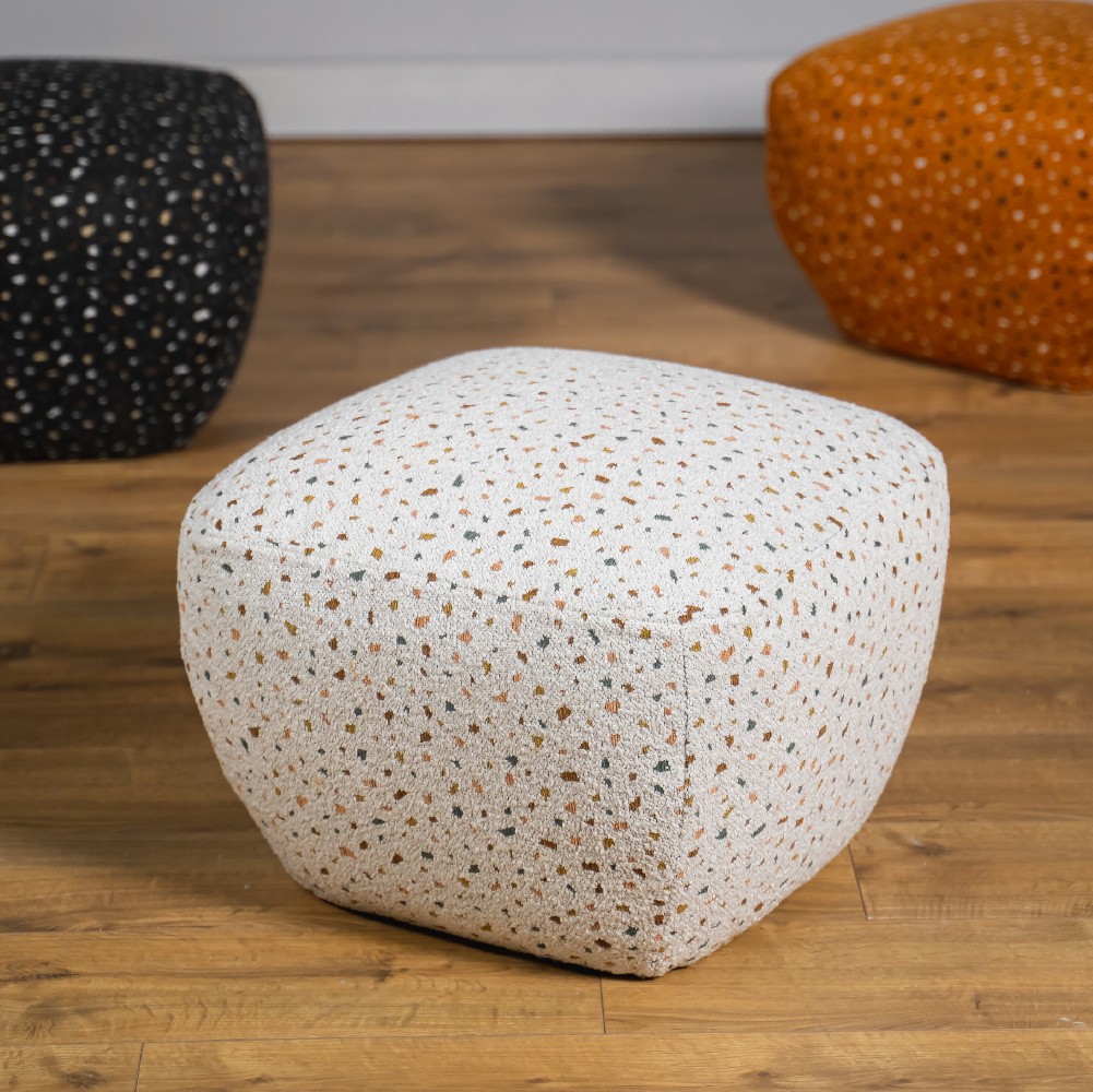 Stone Puf – Terrazzo Beyaz