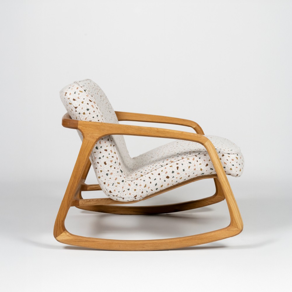 Sole Sallanır Berjer – Terrazzo Beyaz