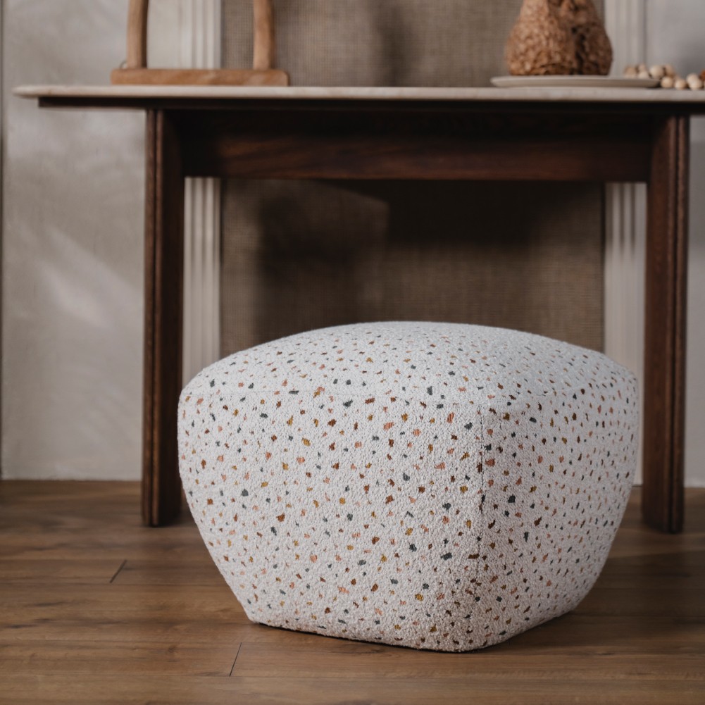Stone Puf – Terrazzo Beyaz