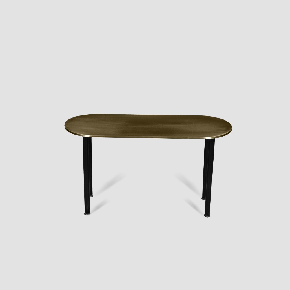 Twin Sehpa Pirinç Eskitme – 65 cm