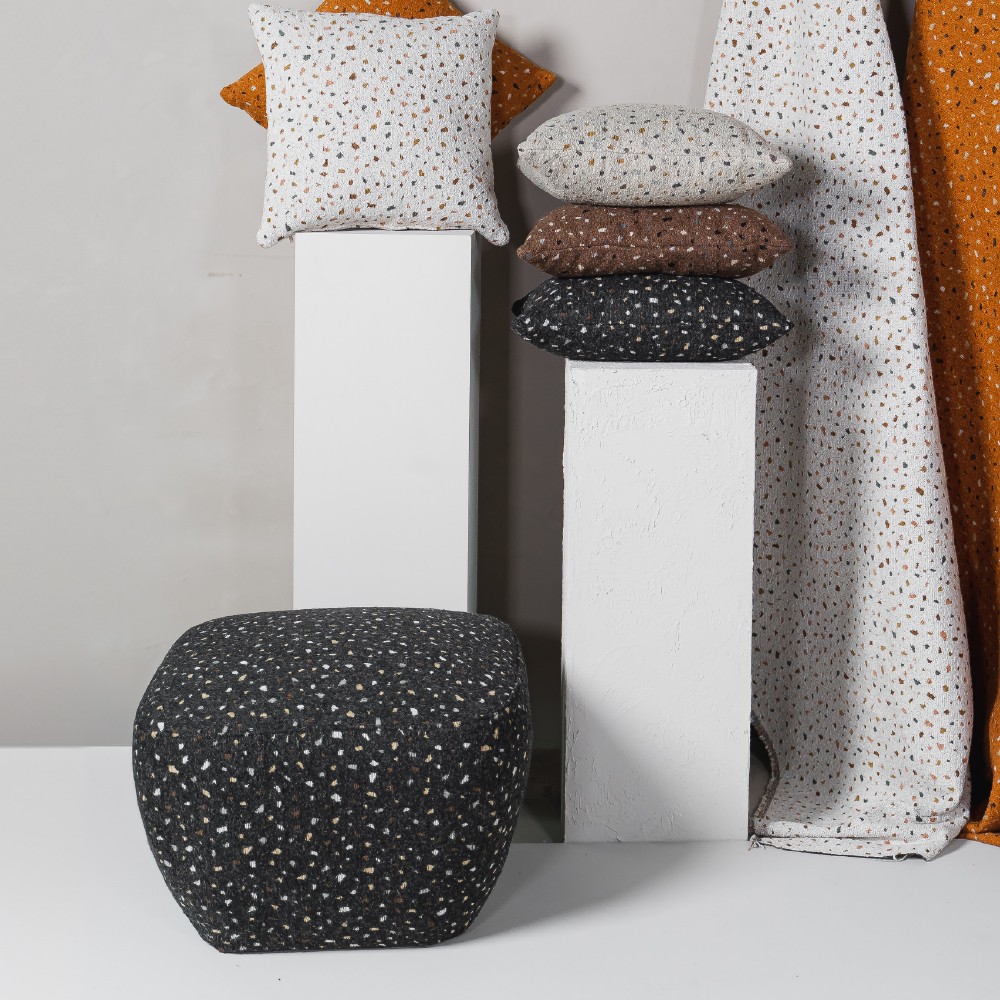 Stone Puf – Terrazzo Siyah