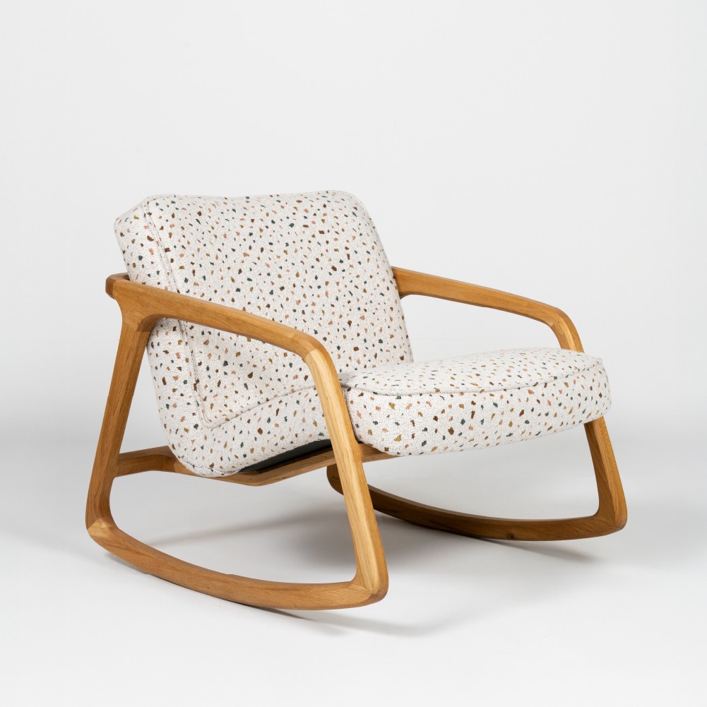 Sole Sallanır Berjer – Terrazzo Beyaz