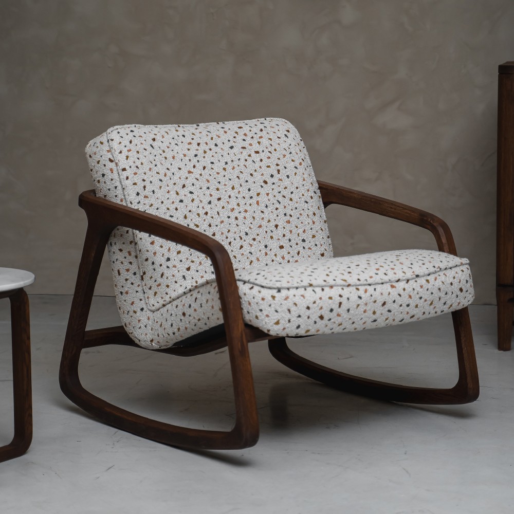 Sole Sallanır Berjer – Terrazzo Beyaz