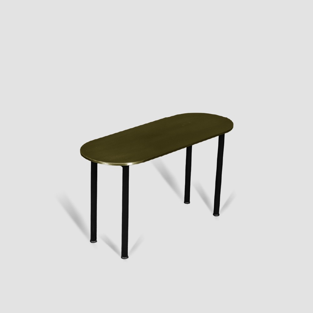 Twin Sehpa Pirinç Eskitme – 65 cm