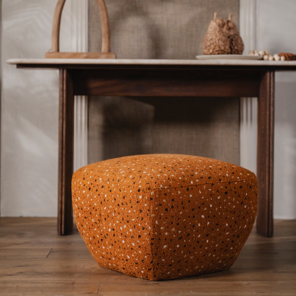 Stone Puf – Terrazzo Turuncu