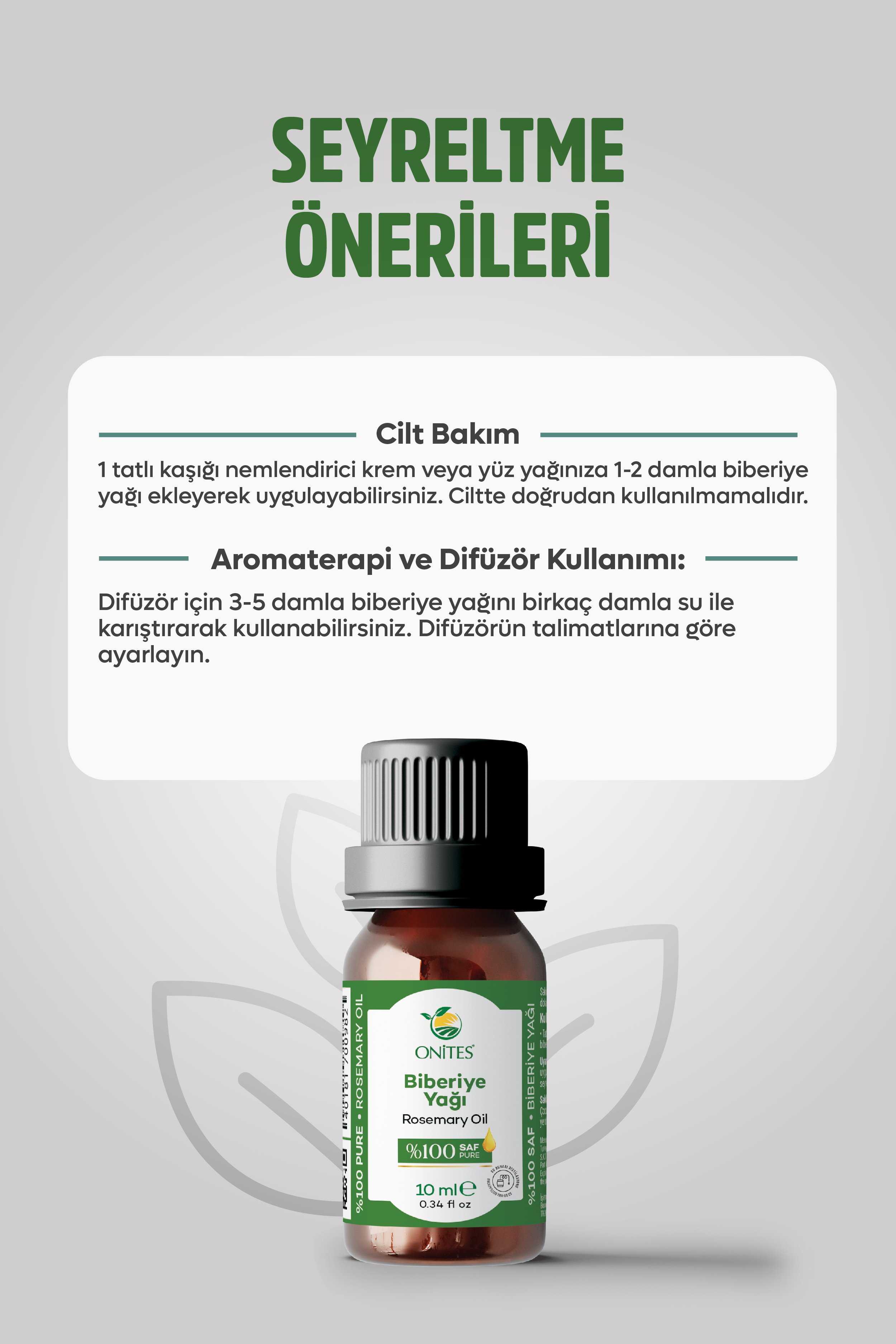 Biberiye Yağı 10ml